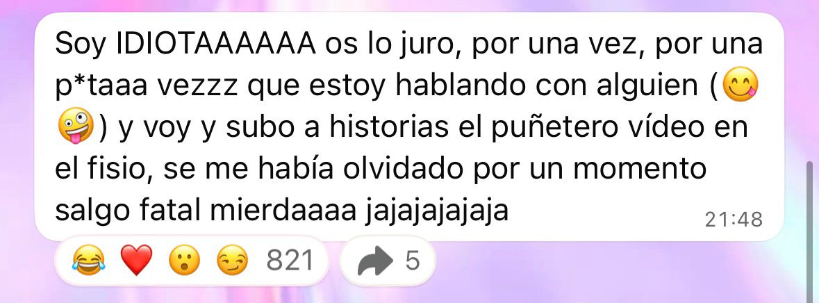 Mensaje de Marta Díaz en el que reconoce estar conociendo a alguien