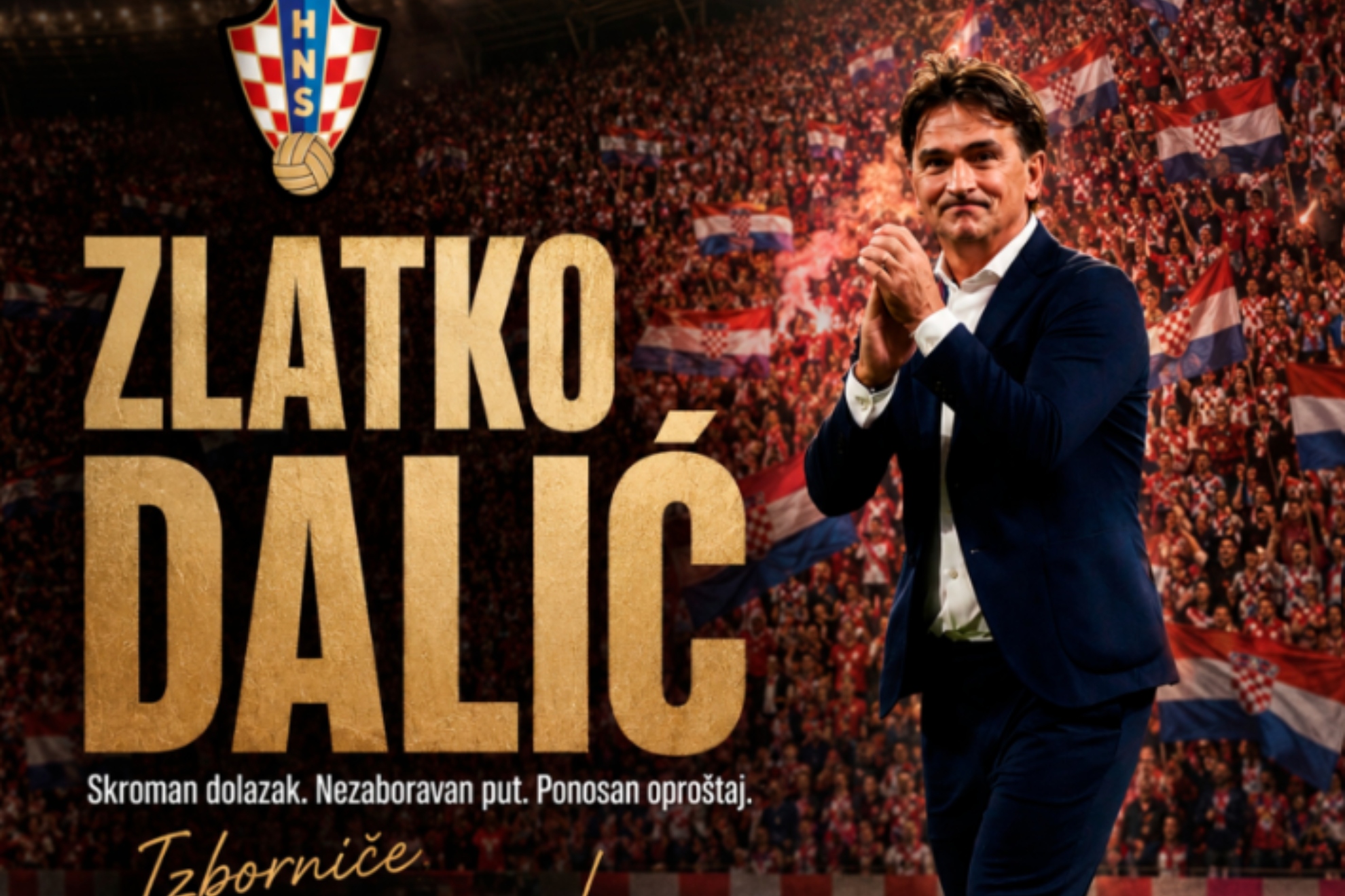 La imagen con la que la Federación Croata ha anunciado el adiós de Dalic.