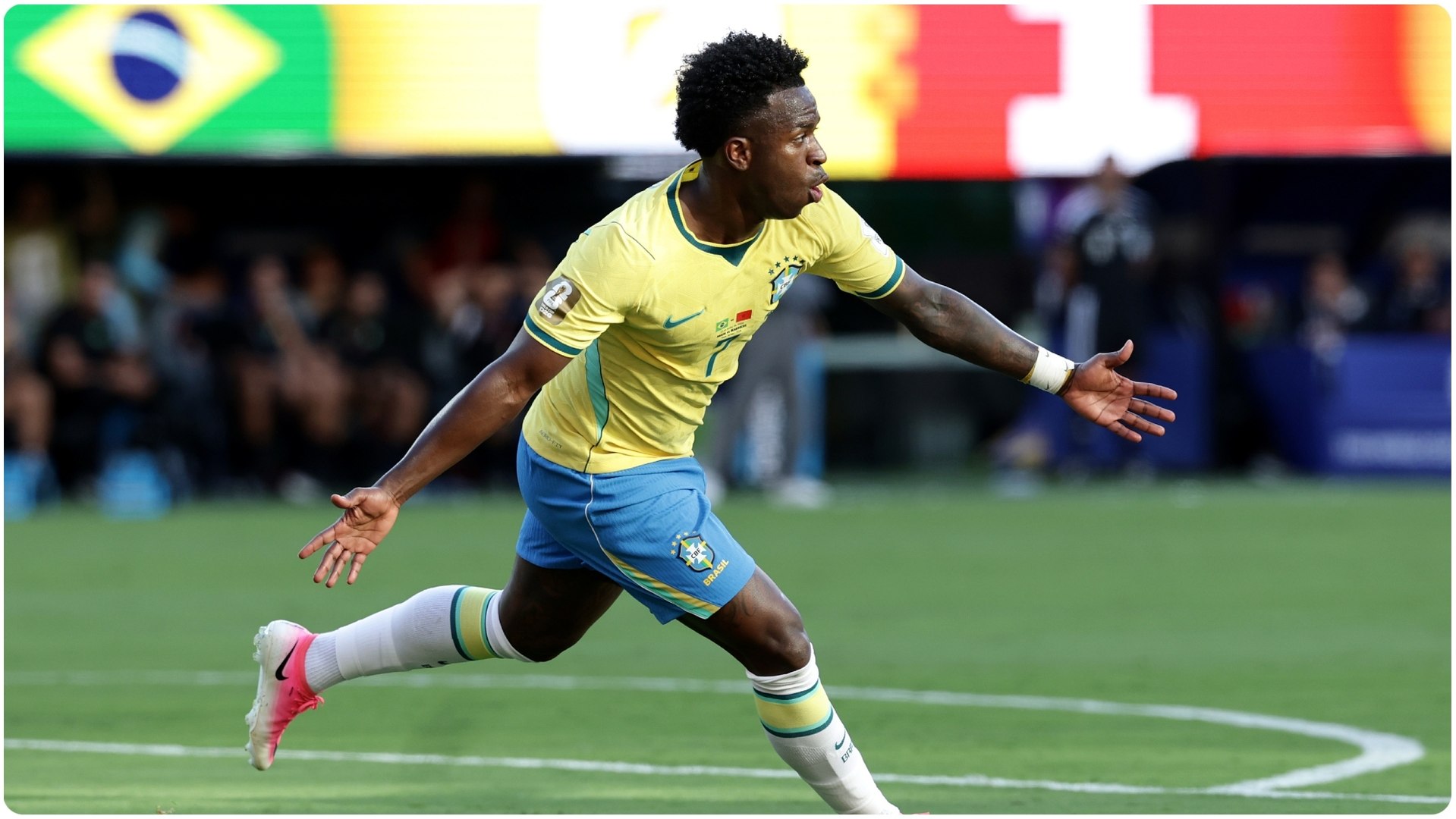 Así marcó el extremo brasileño el tanto del empate ante la selección marroquí.