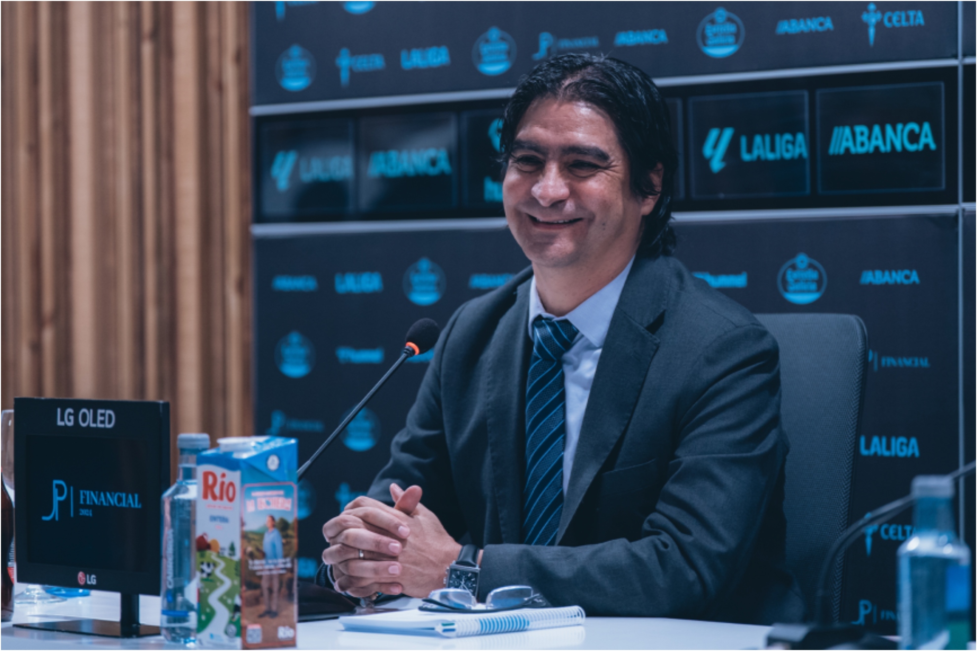 Marco Garcés, en rueda de prensa. CELTA DE VIGO