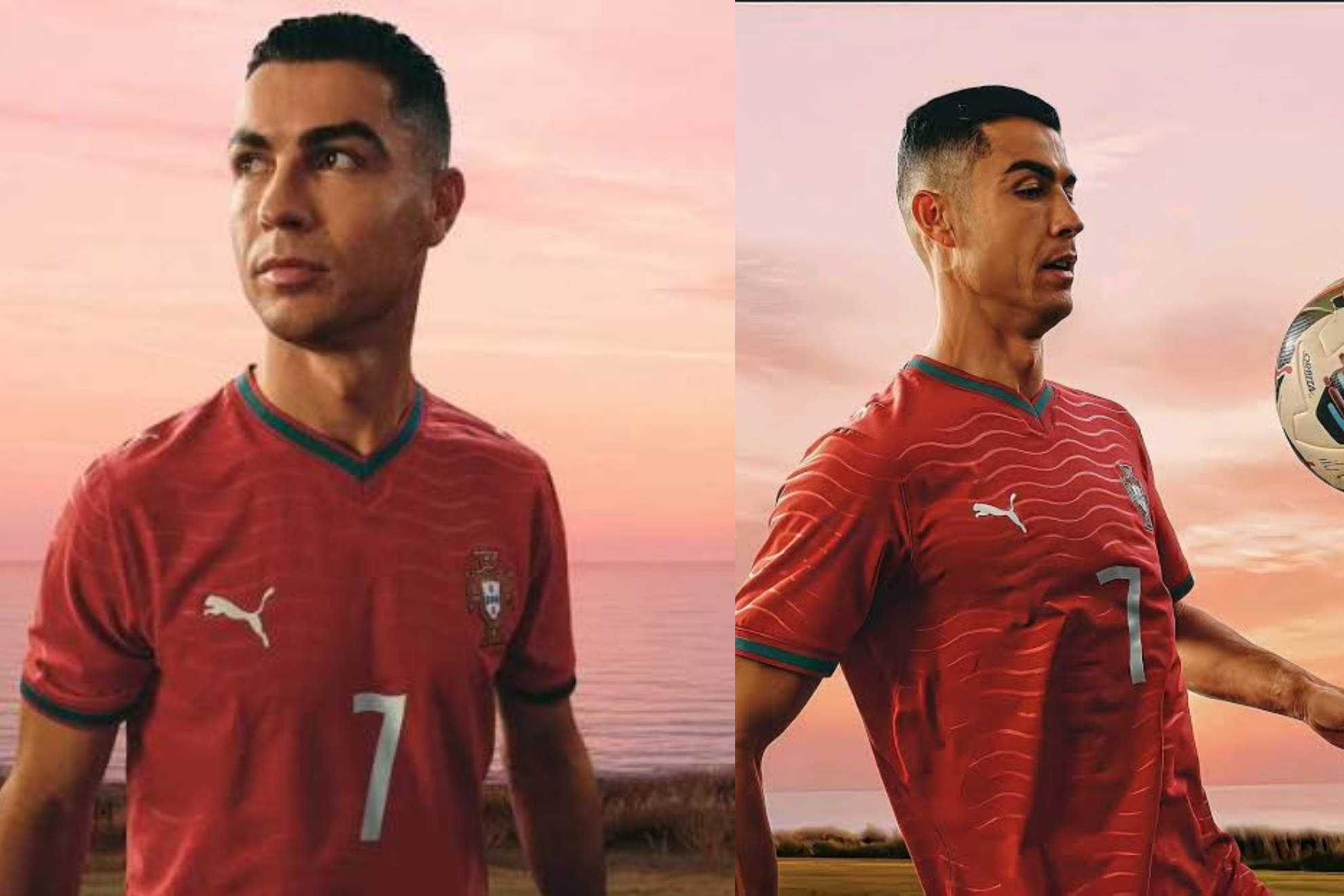 Cristiano Ronaldo con la camiseta de Portugal
