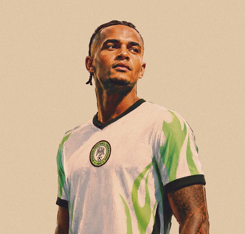Akanji, con la de Nigeria