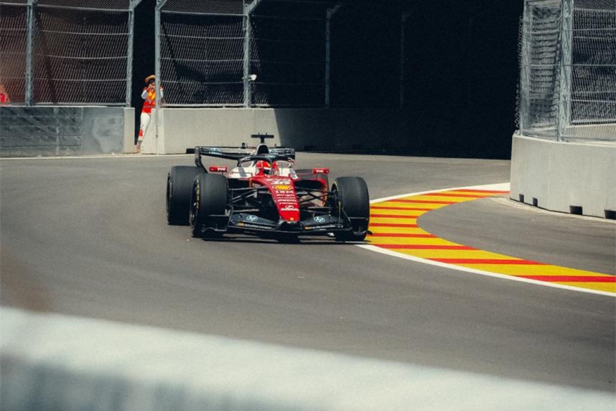 Leclerc, en uno de los pianos del Madring. FERRARI/MADRING