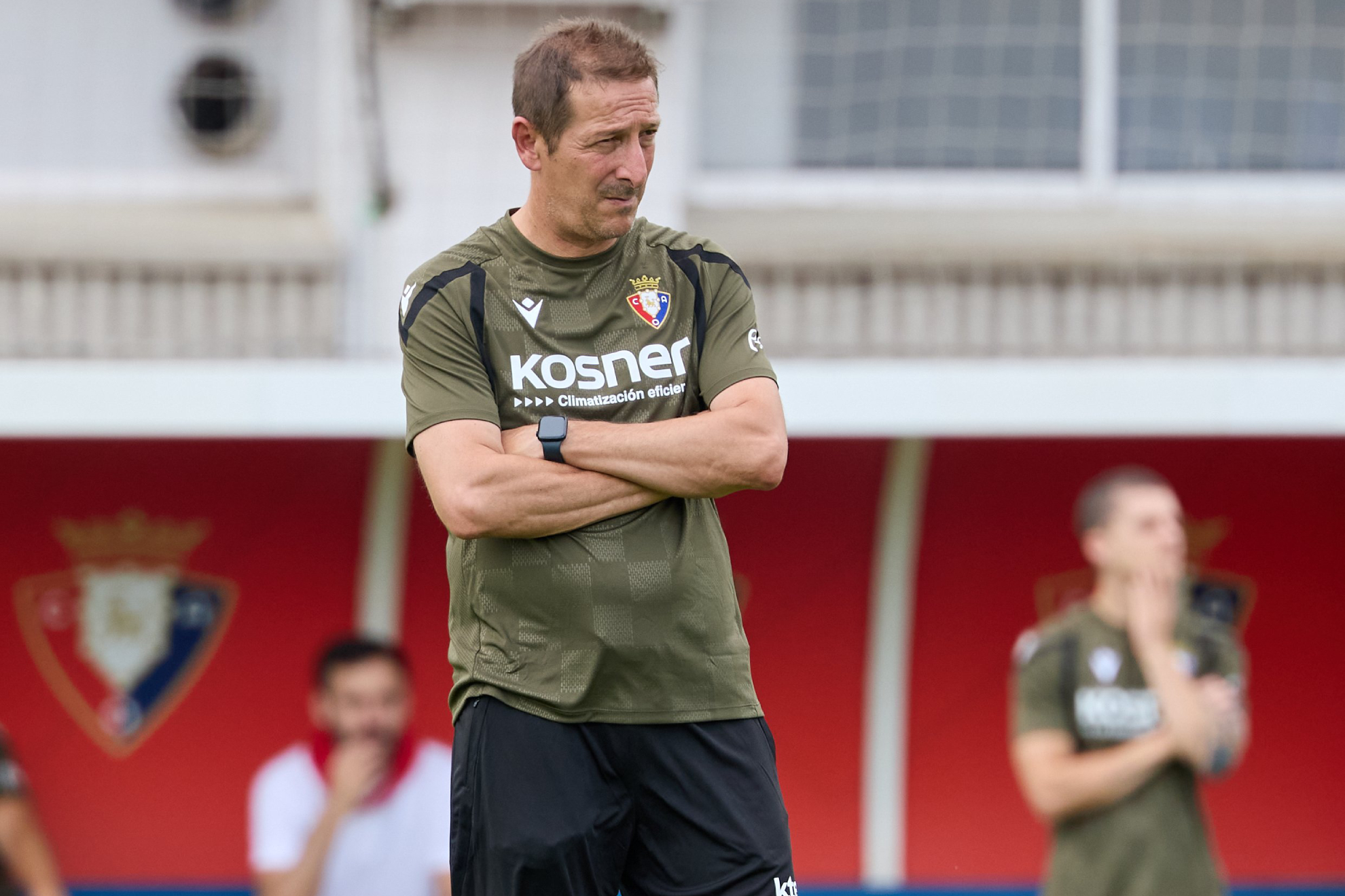 Luis Miguel Ramis, durante un entrenamiento en Tajonar