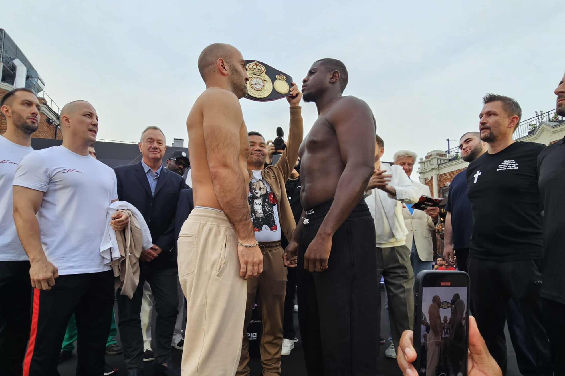 Gassiev y Kadiru, en el pesaje.