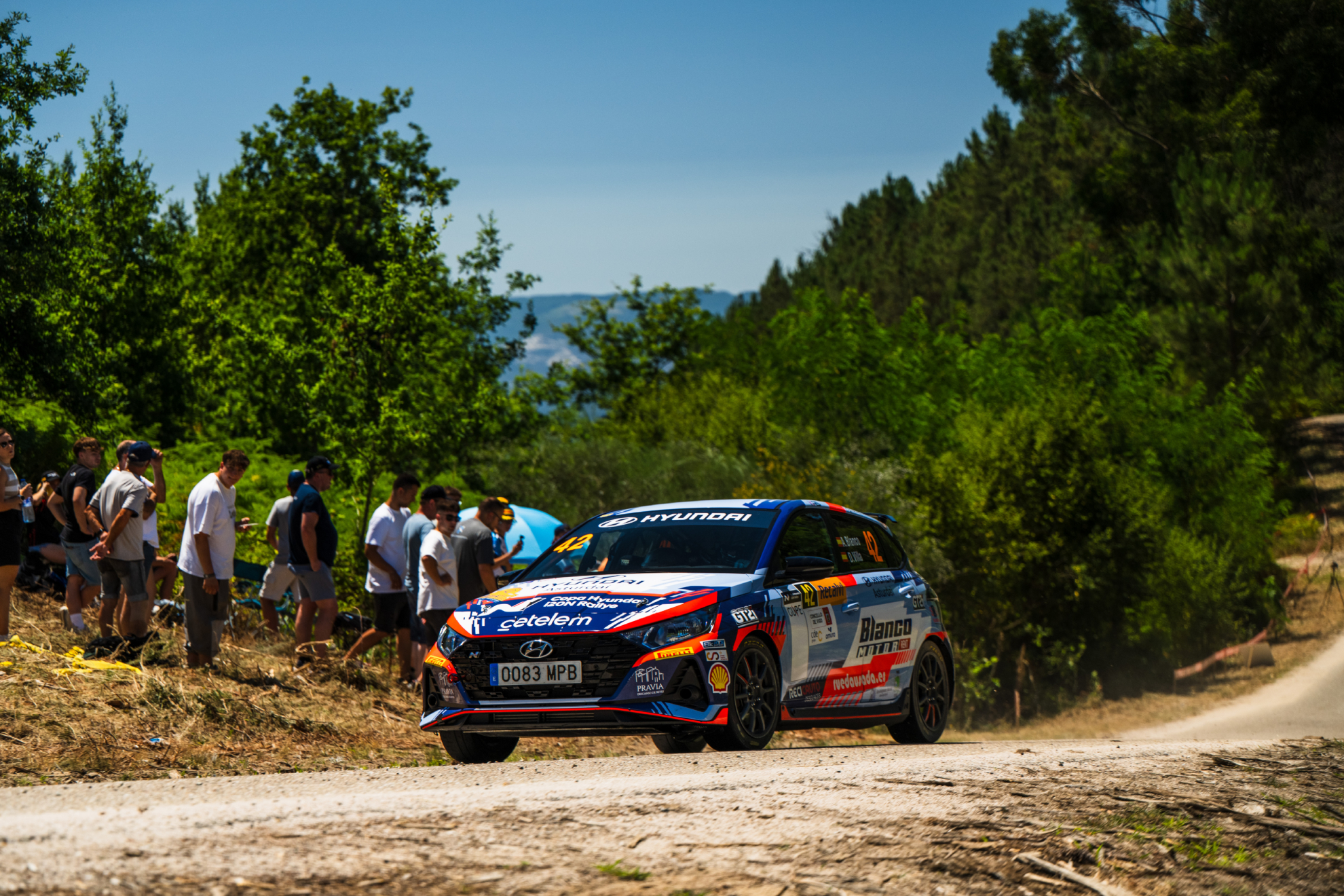 Adrián Blanco con su Hyundai i20N N3. SHAKEDOWN MEDIA / DANNY GARCÍA