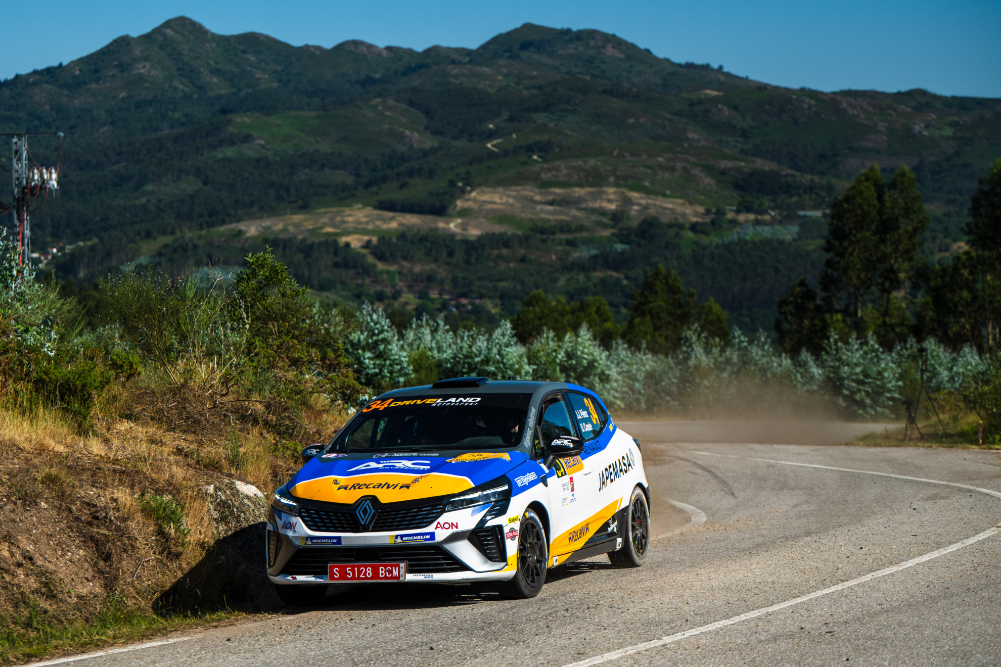 El Renault Clio Rally5 de José Javier Pérez. SHAKEDOWN MEDIA / DANNY GARCÍA