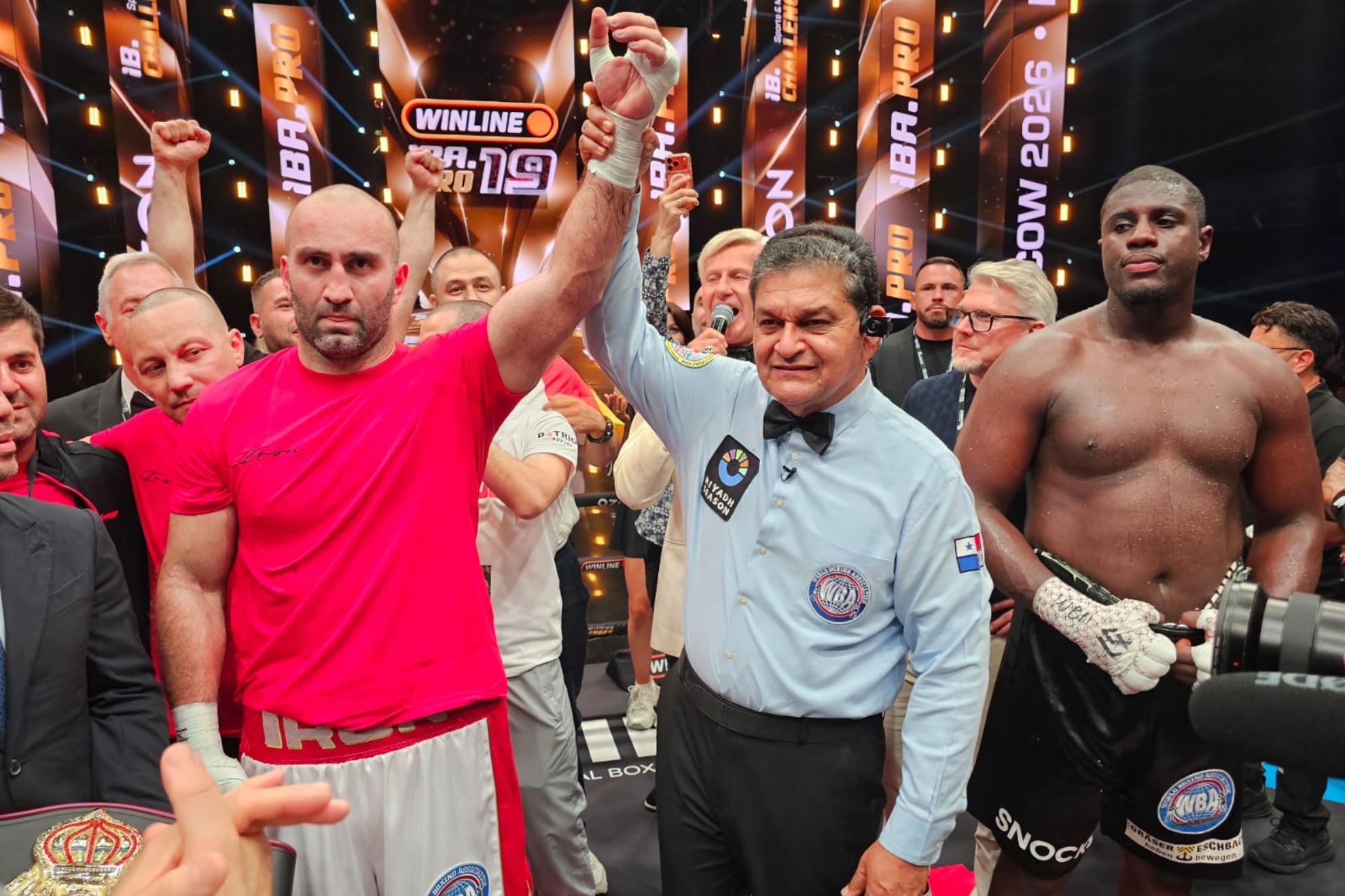 Proclamación como campeón de Murat Gassiev