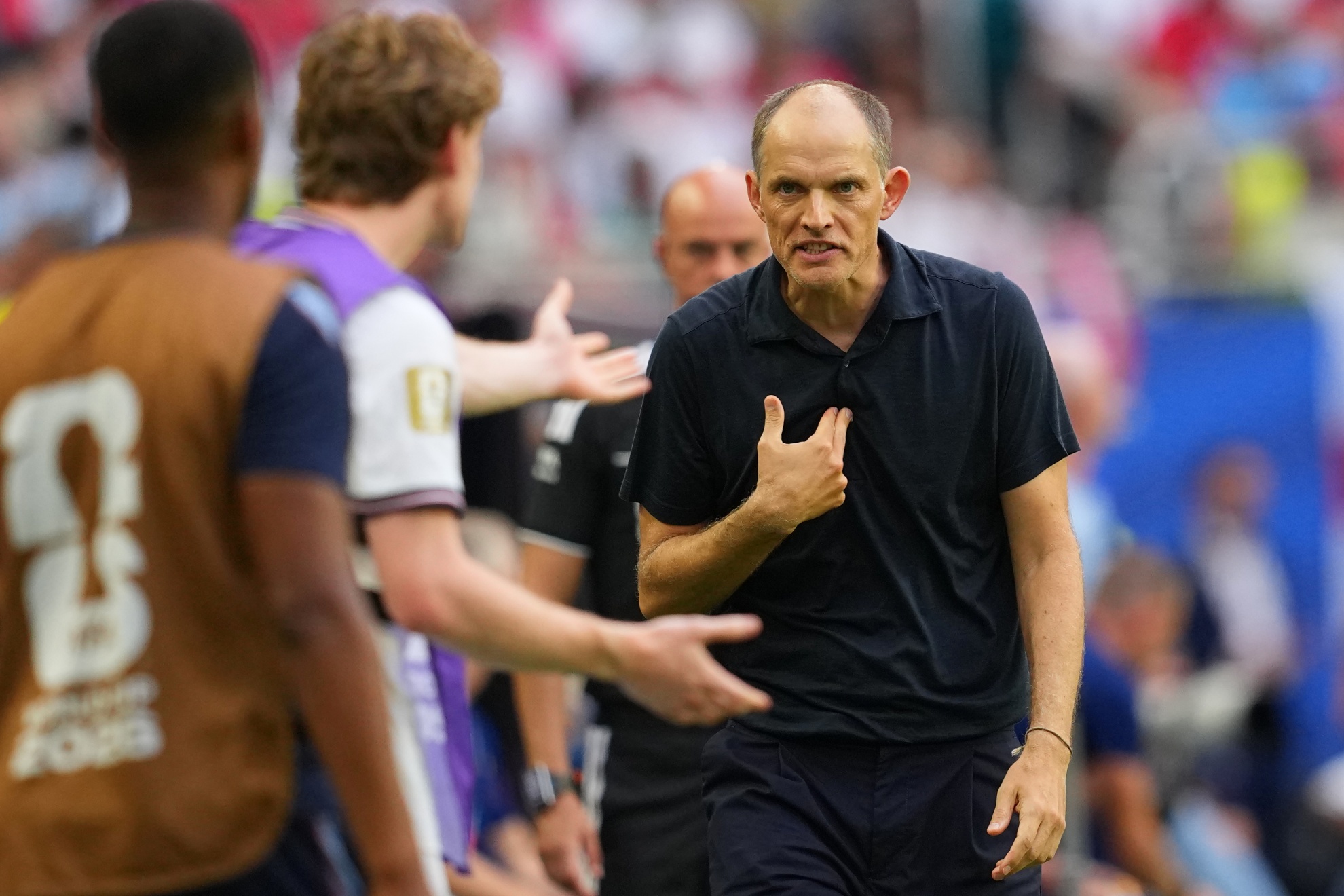 Tuchel, en el partido ante Noruega.