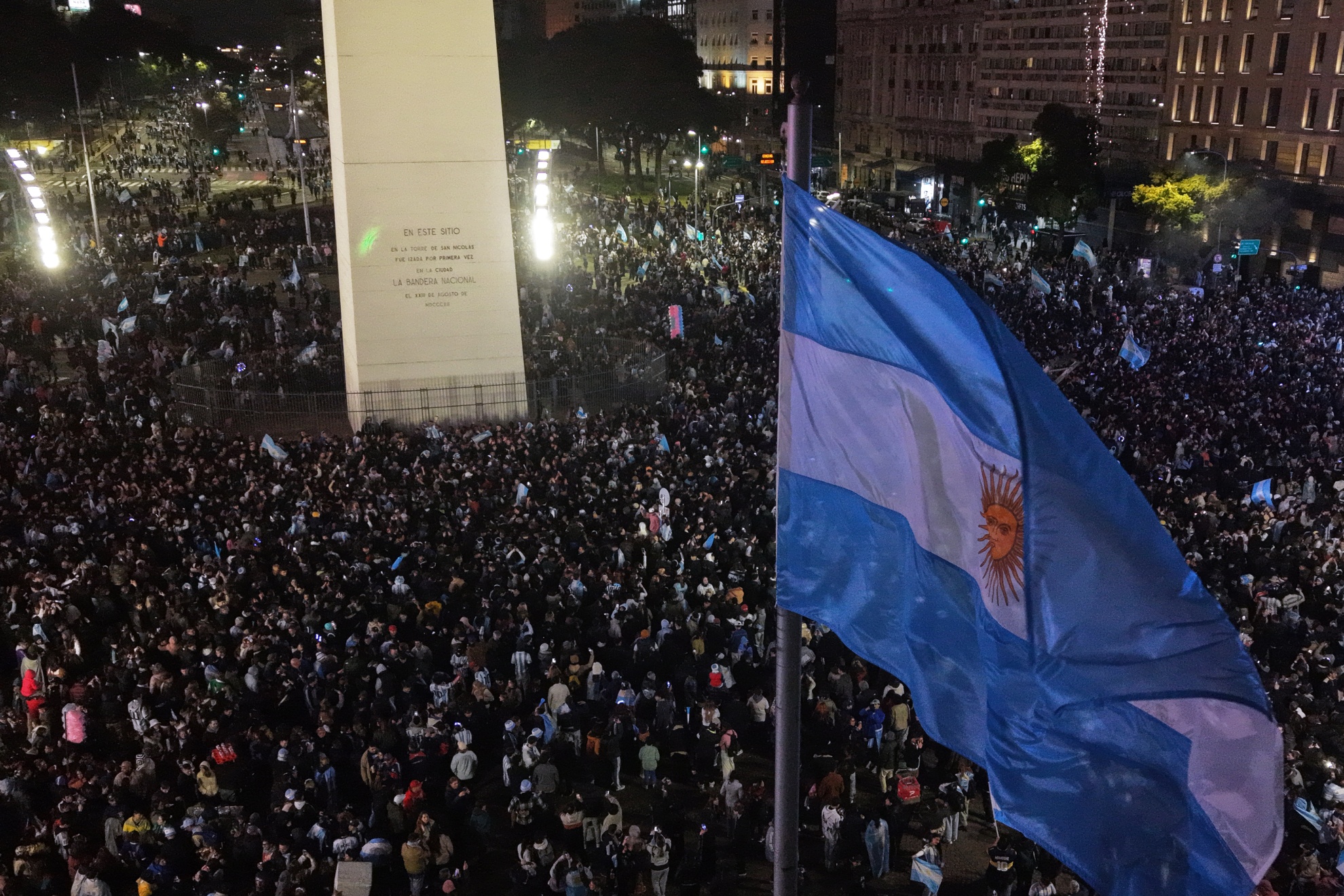 La celebración argentina en Buenos Aires.