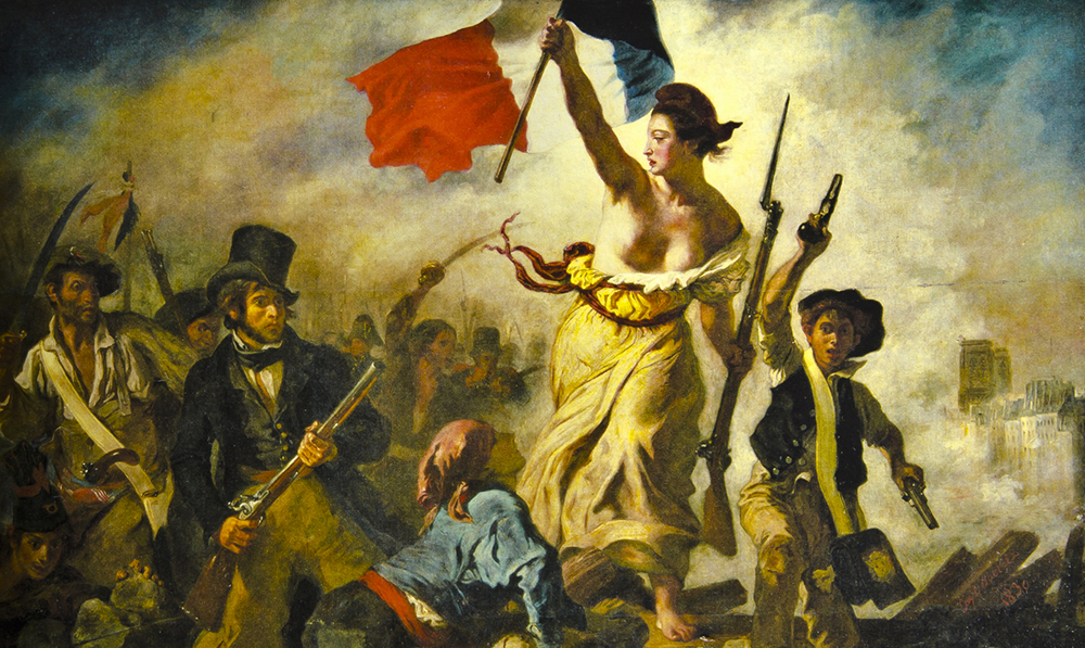 'La Libertad guiando al pueblo' de Delacroix