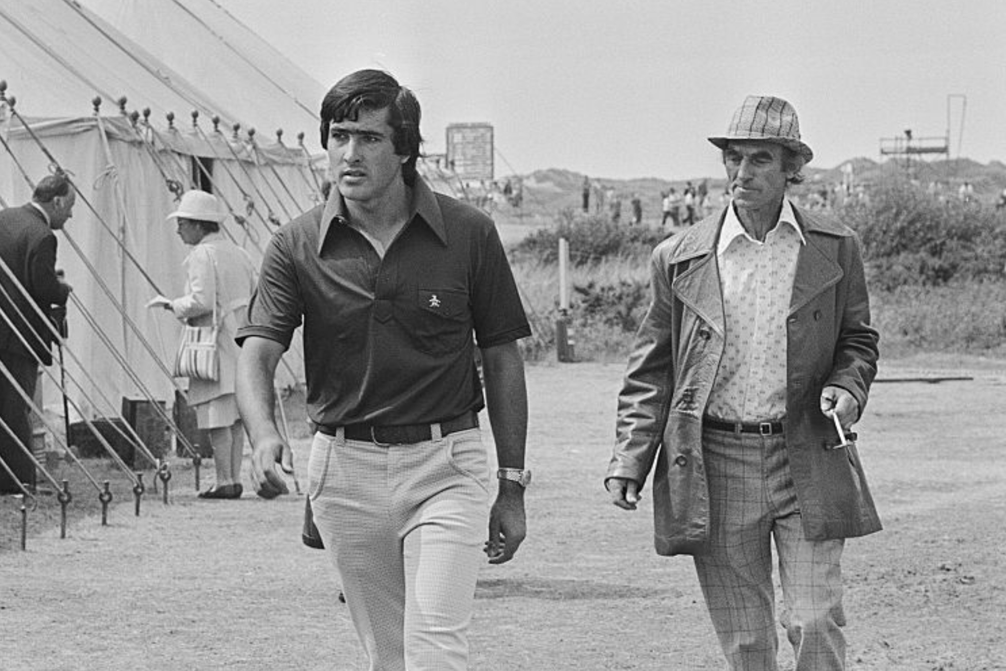 Flitcroft junto a Seve Ballesteros en 1976