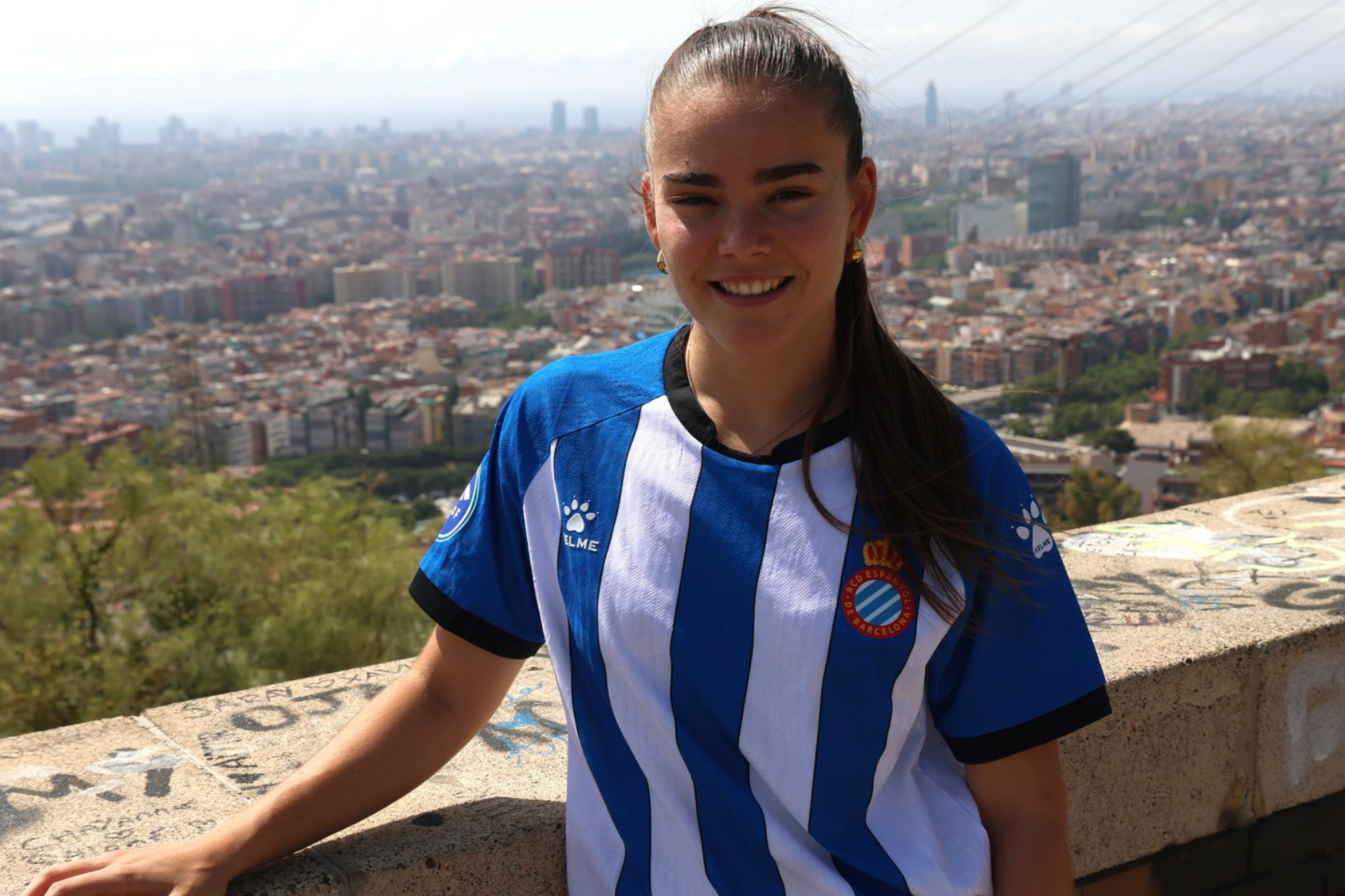 Natalia Escot, en su presentación como jugadora del Espanyol RCD Espanyol