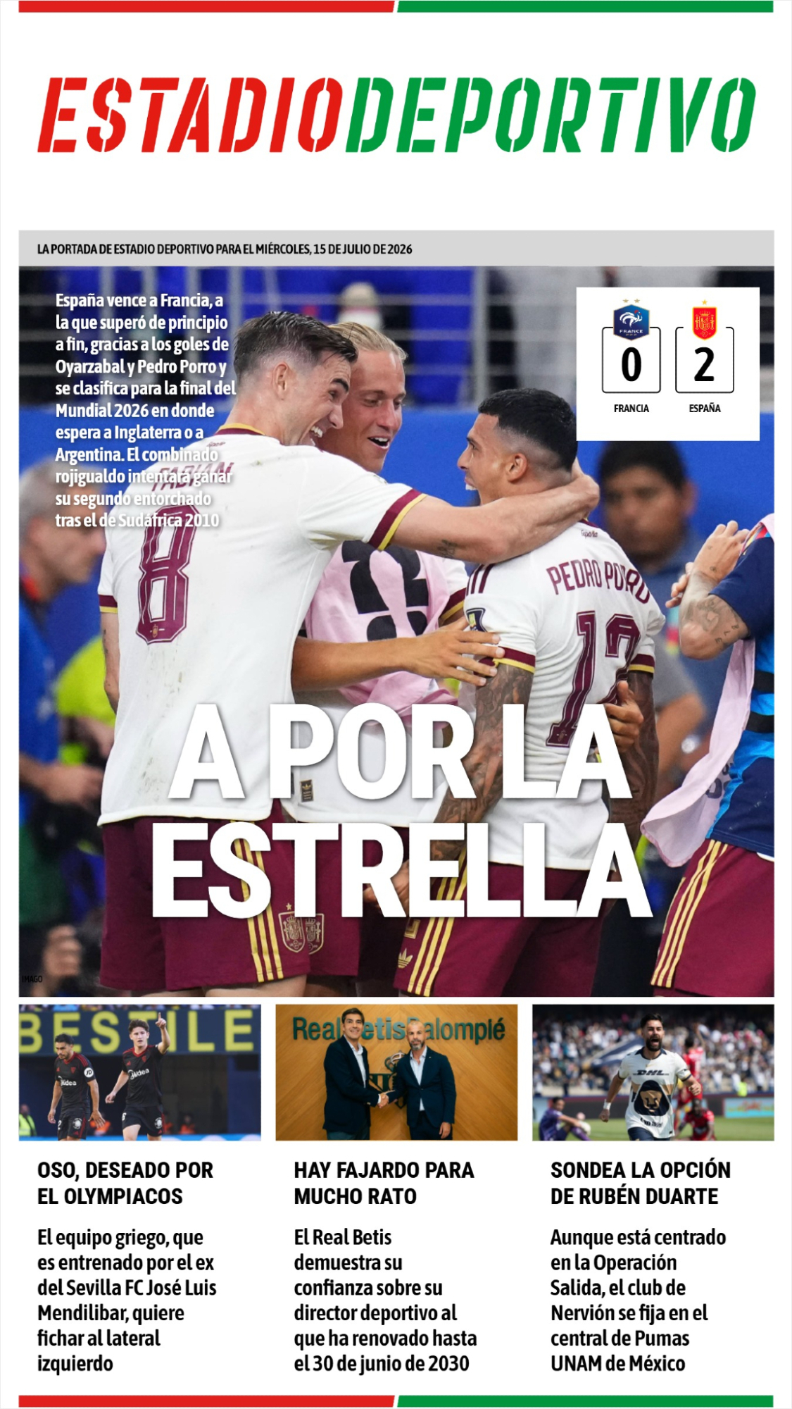 Las portadas del día