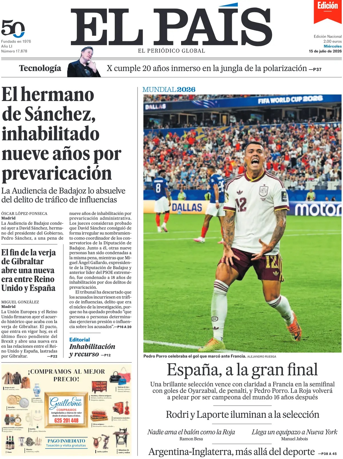 Las portadas del día