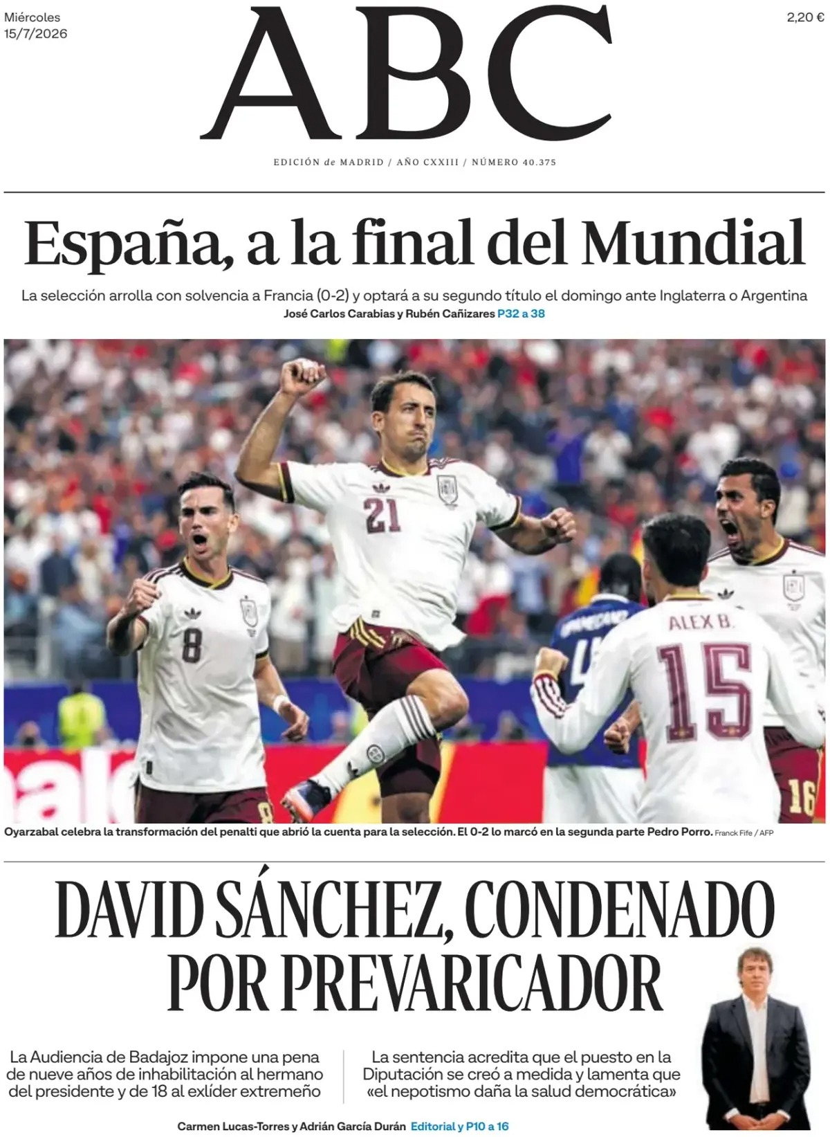 Las portadas del día