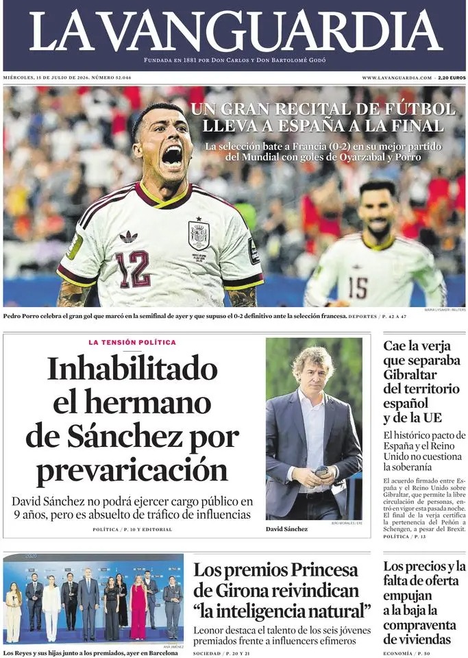 Las portadas del día