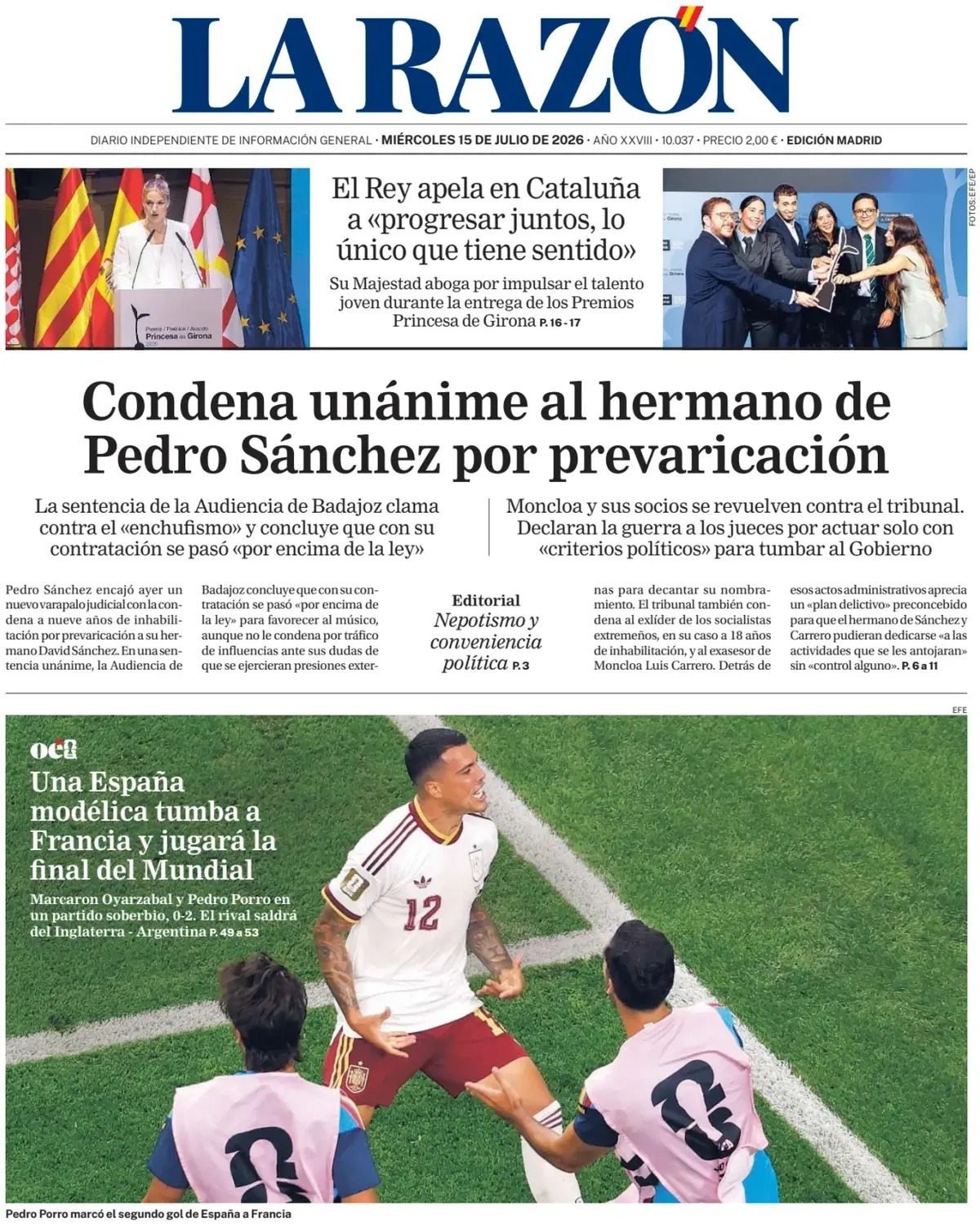 Las portadas del día