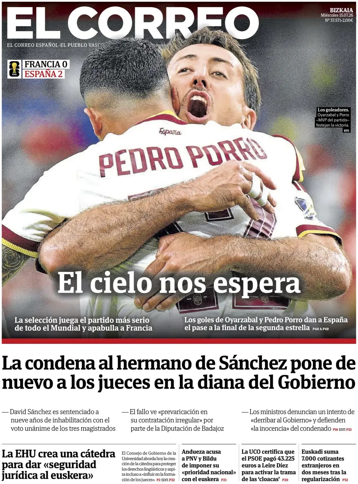 Las portadas del día