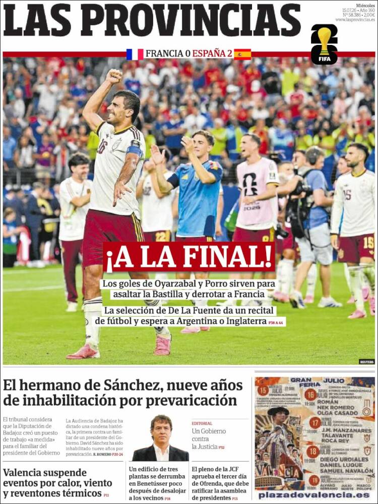 Las portadas del día