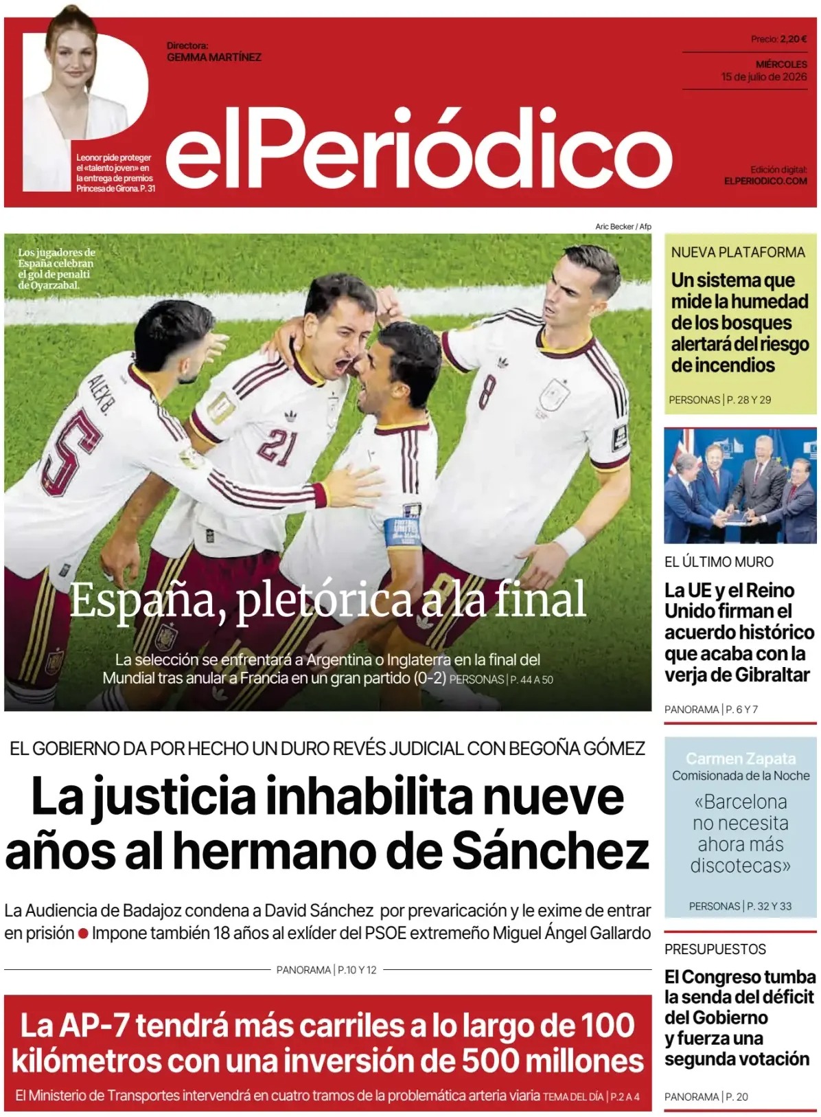 Las portadas del día