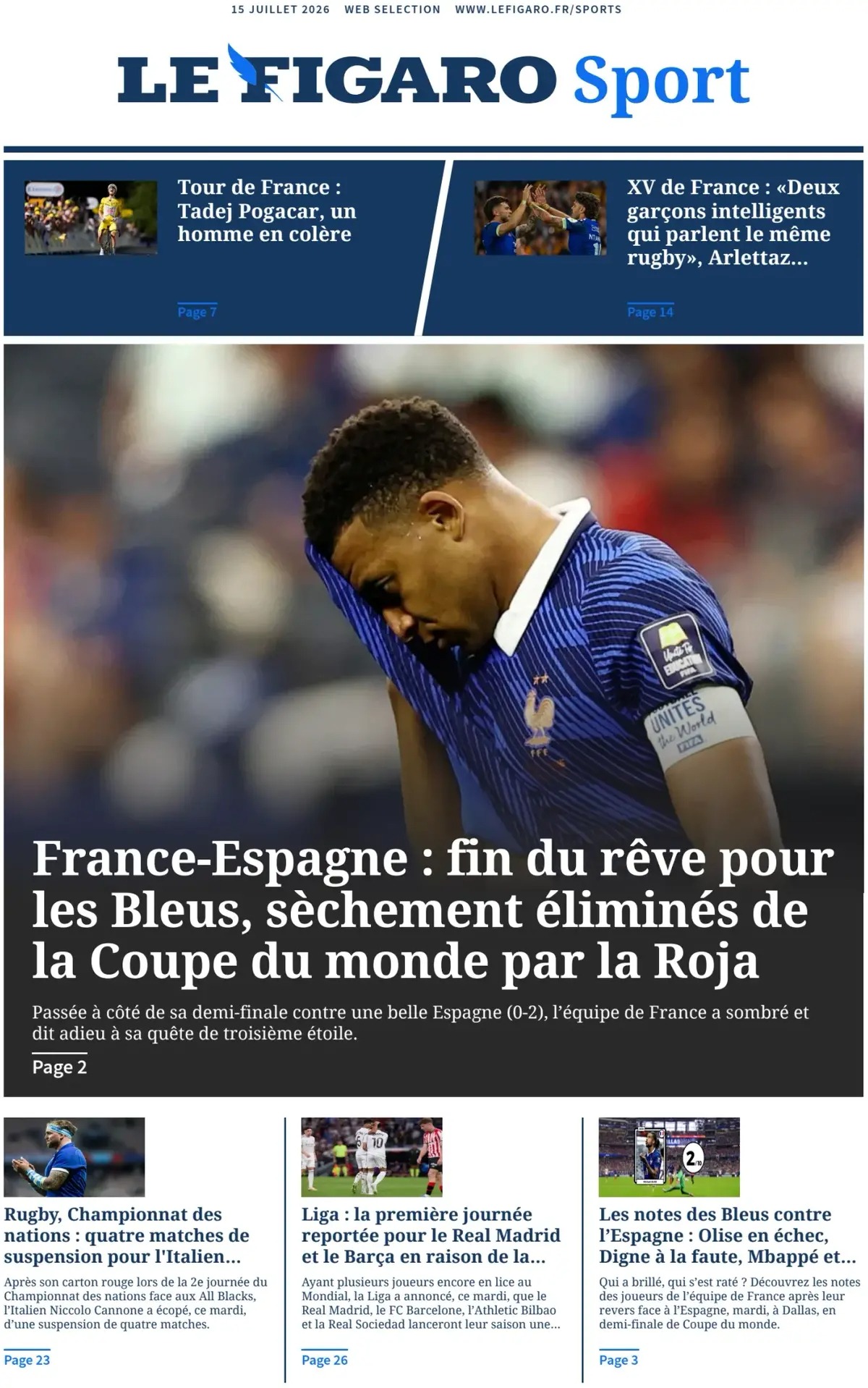 Las portadas del día