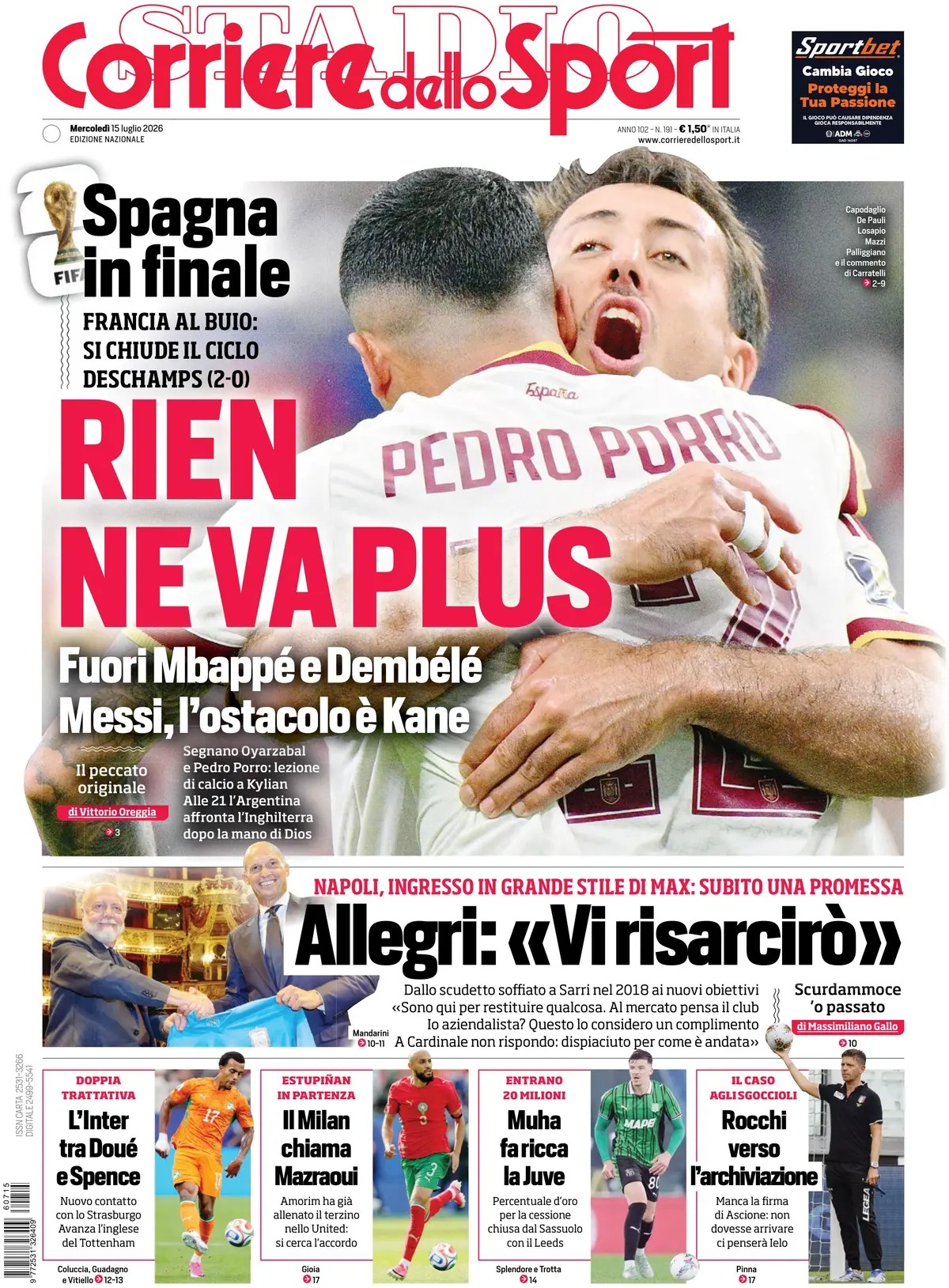 Las portadas del día