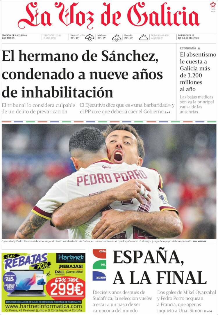 Las portadas del día