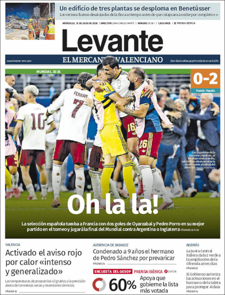 Las portadas del día