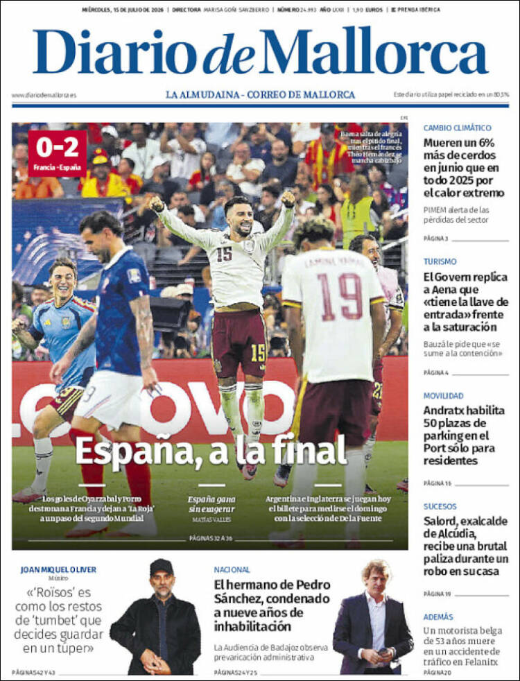 Las portadas del día