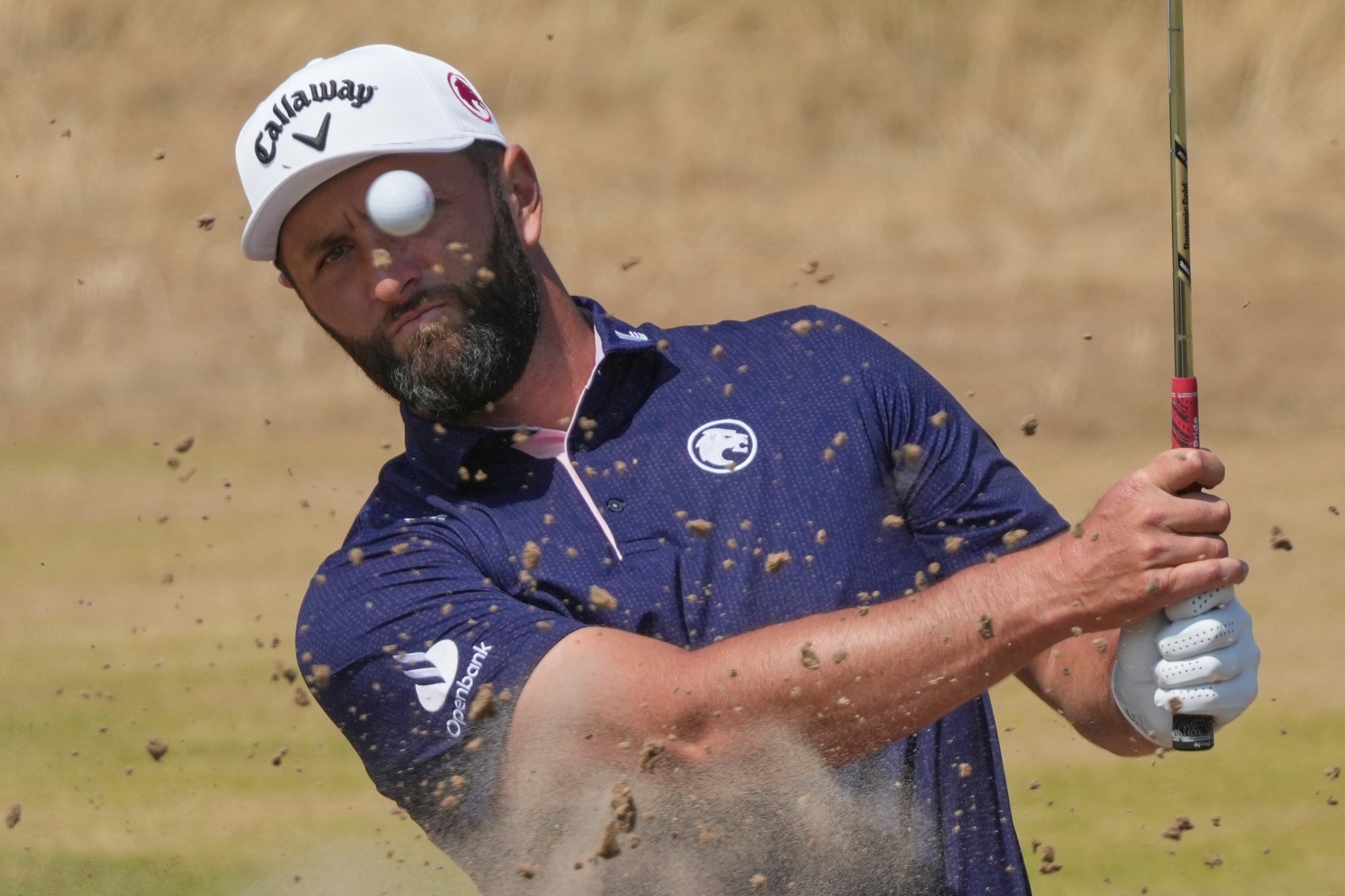 Jon Rahm entrenando hoy en Royal Birkdale.