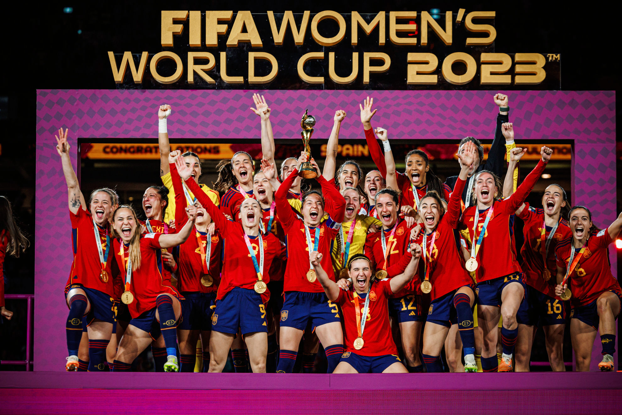Selección española femenina campeona del Mundial de 2023. RFEF