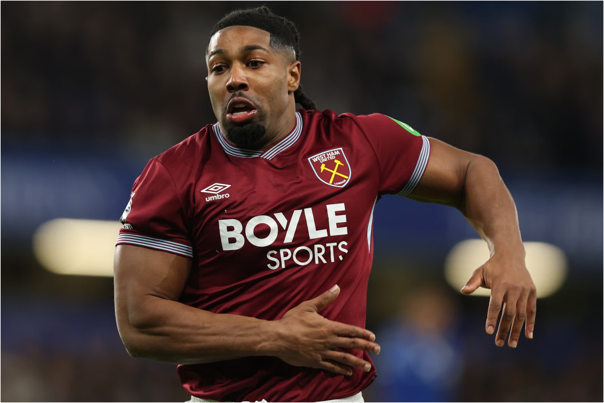 Adama Traoré en el West Ham.