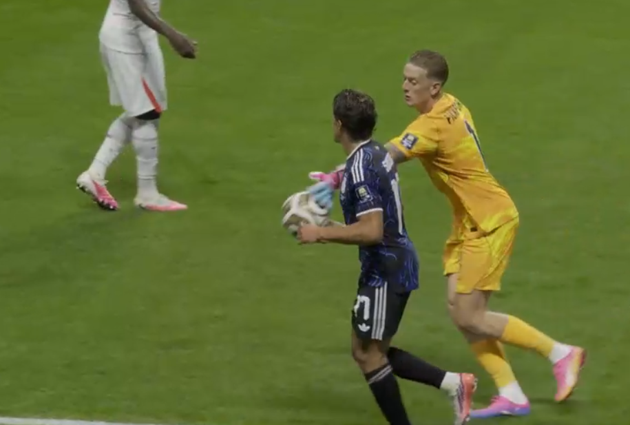 El pique entre Pickford y Giuliano Simeone.