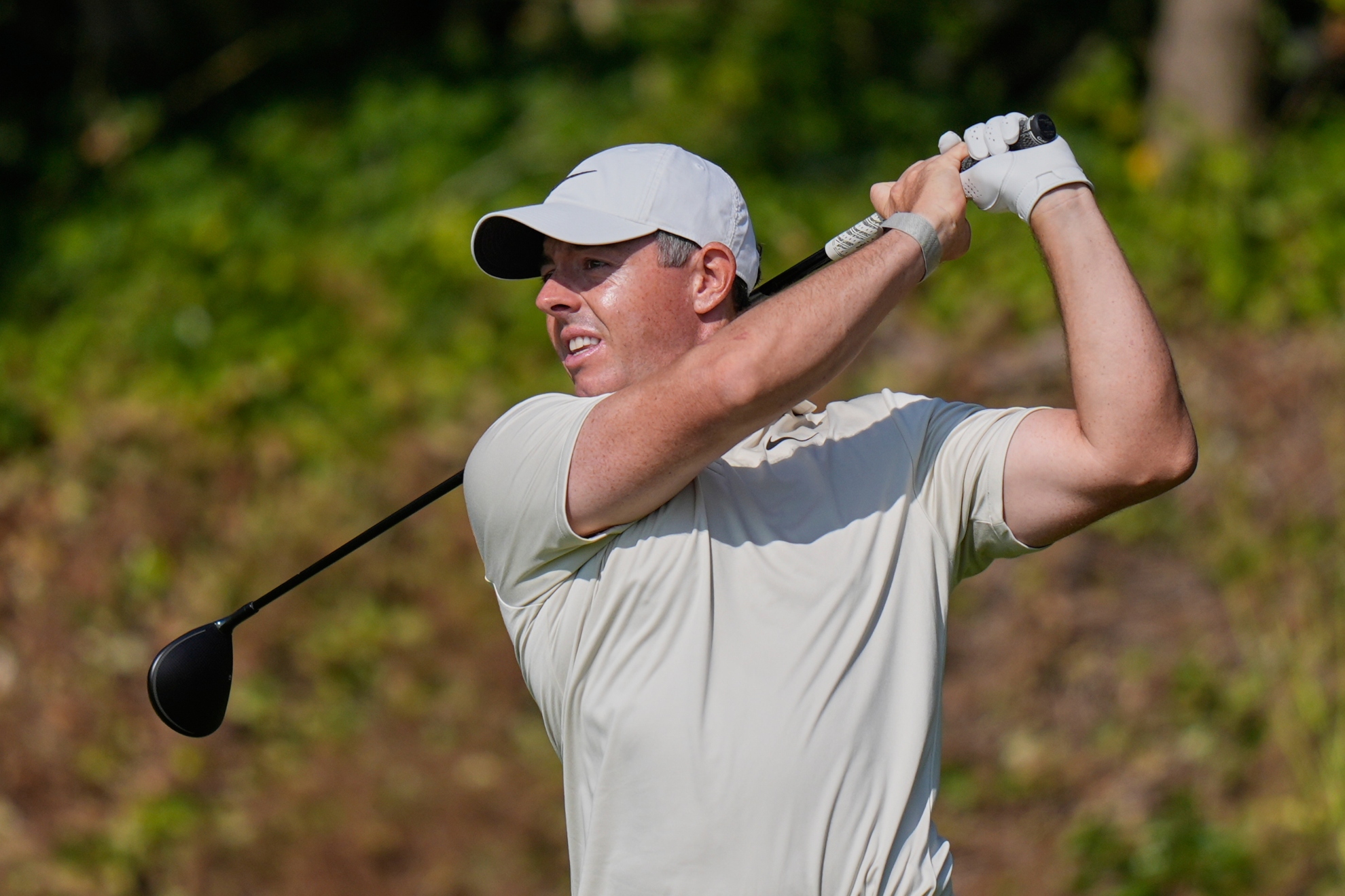 Rory McIlroy durante la primera ronda del British.