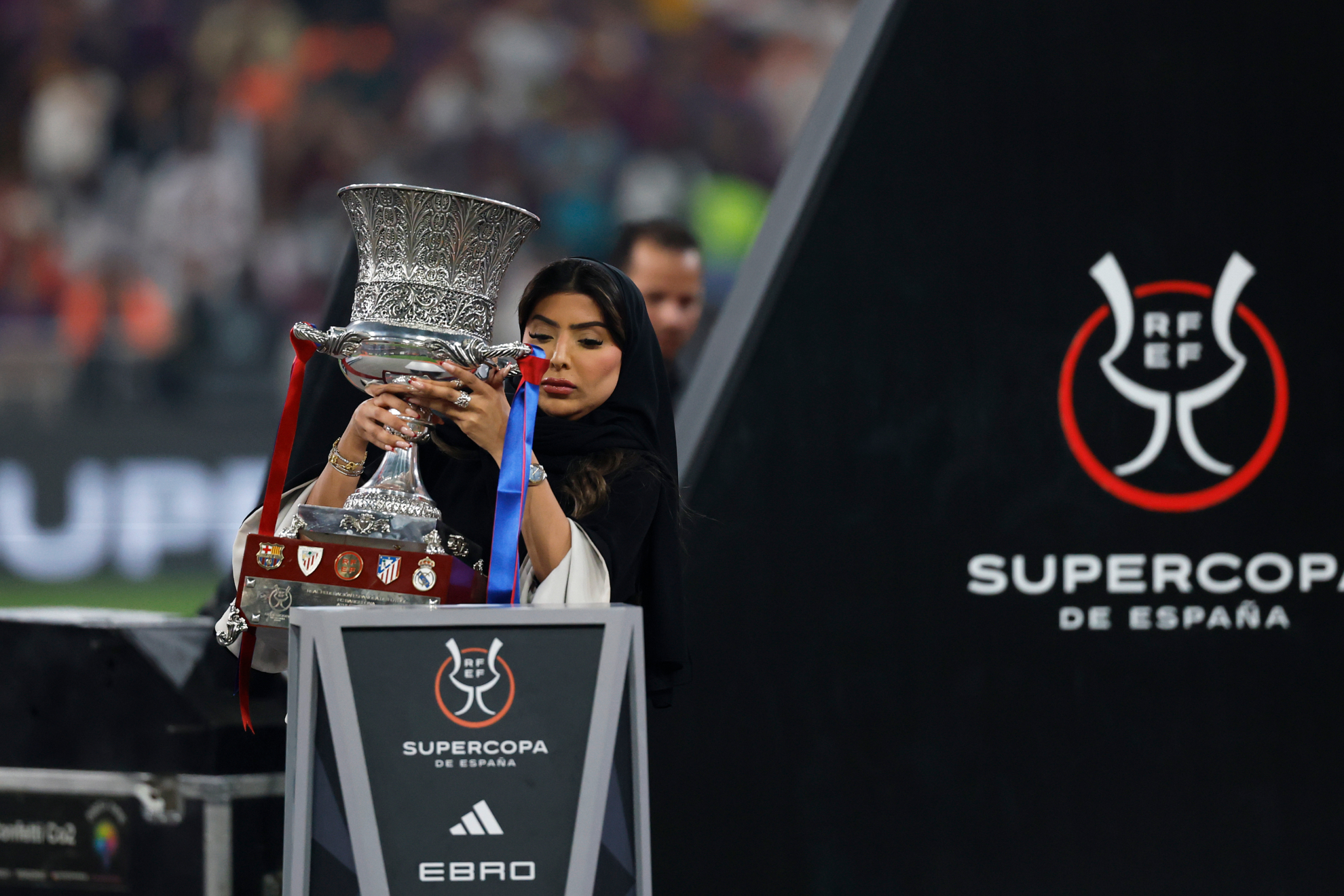 Imagen de la Supercopa celebrada el pasado mes de enero en el estadio Ciudad Deportiva del Rey Abdalá de Yeda. CHEMA REY