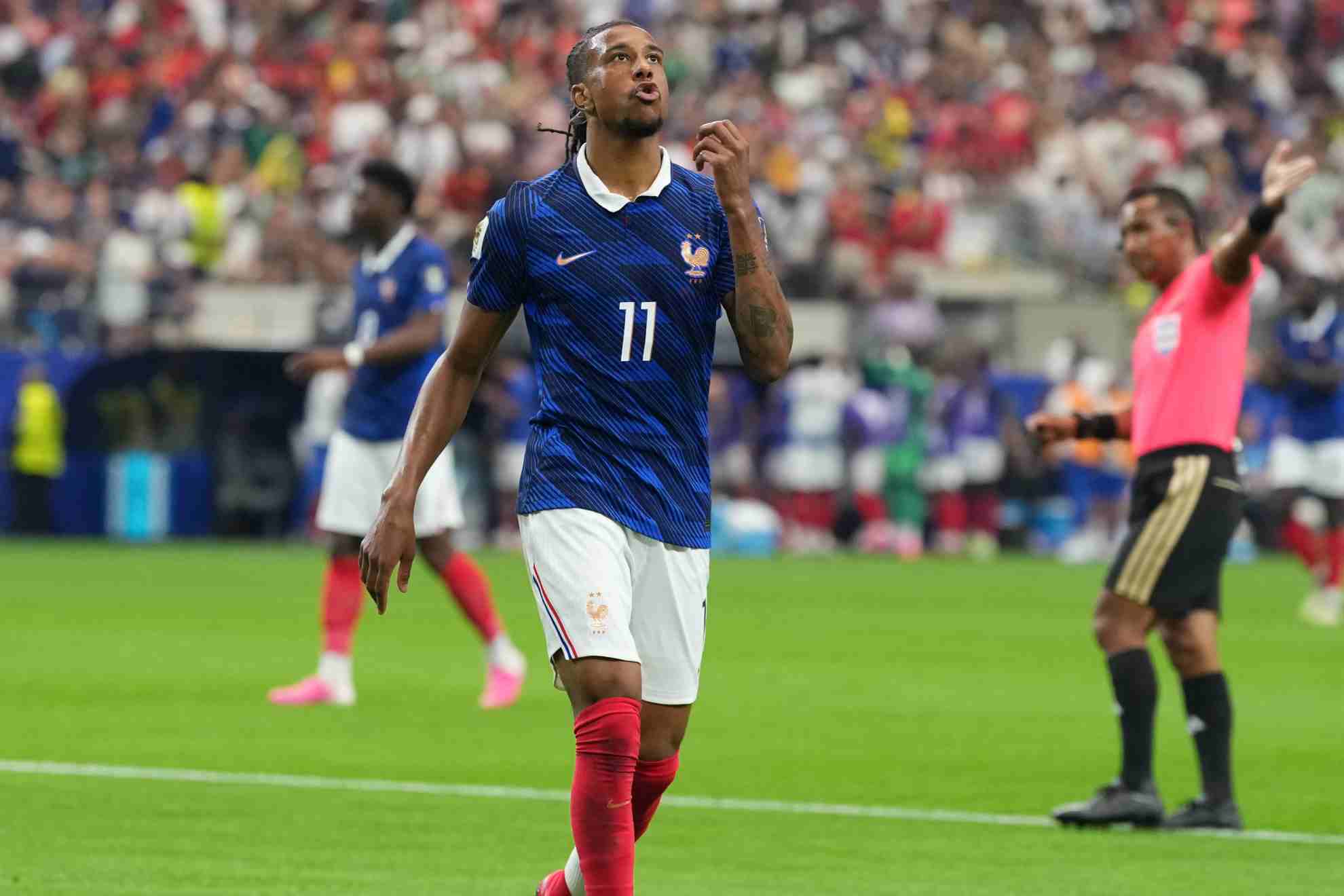 Michael Olise, durante un partido con Francia en el Mundial