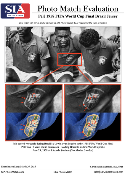 Camiseta que Pelé usó en la final del Mundial de 1958 se subasta por 4,9 millones de dólares