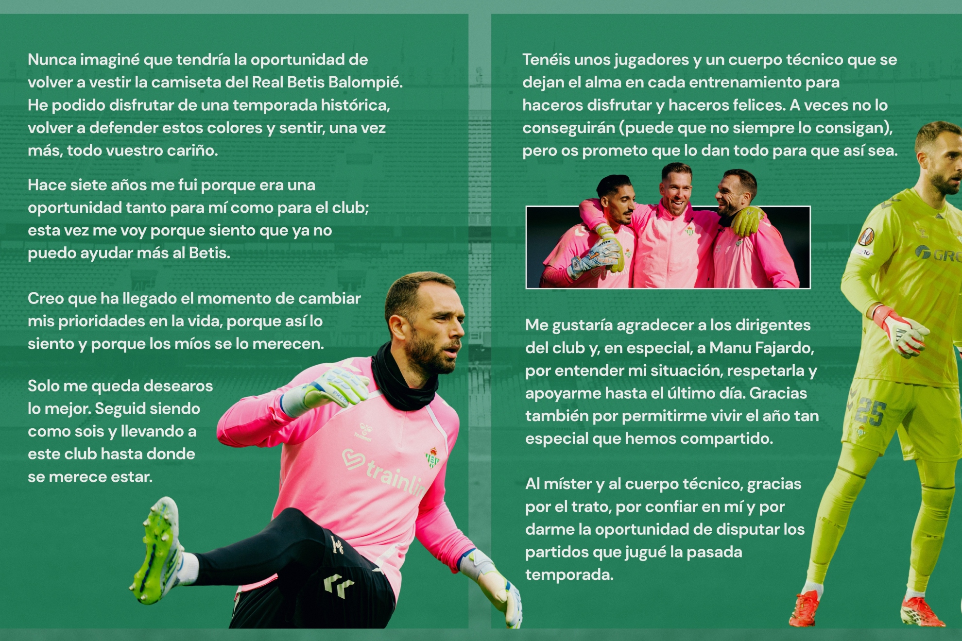 Carta de despedida de Pau López