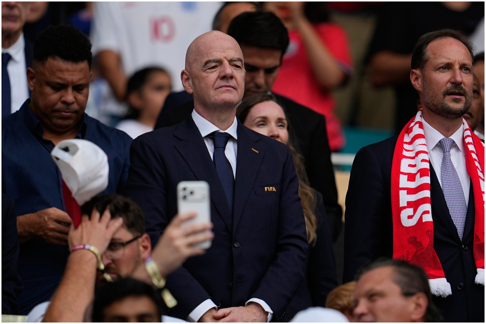 Gianni Infantino, president of FIFA, in the spotlight during the World Cup