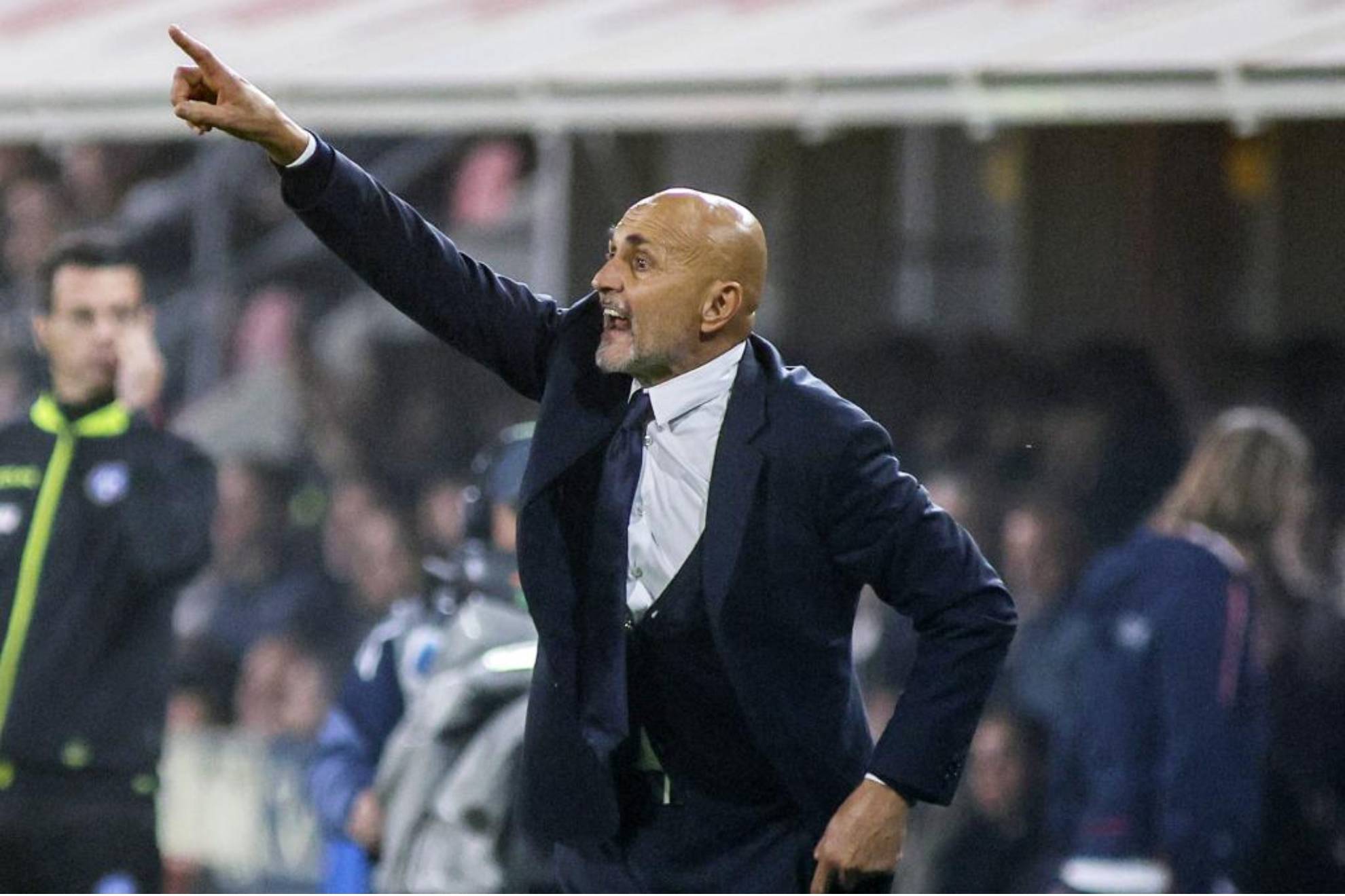 Spalletti dirigiendo un partido de la Juventus