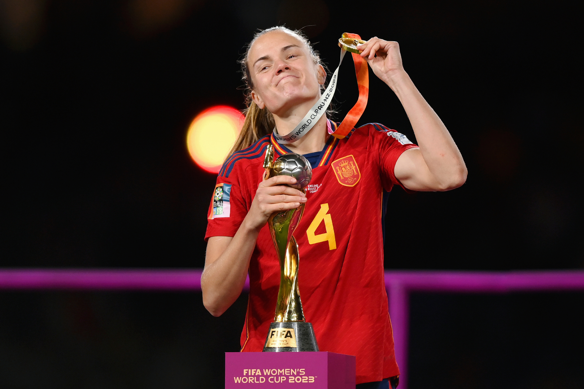 Irene Paredes, tras proclamarse campeona del mundo en 2023