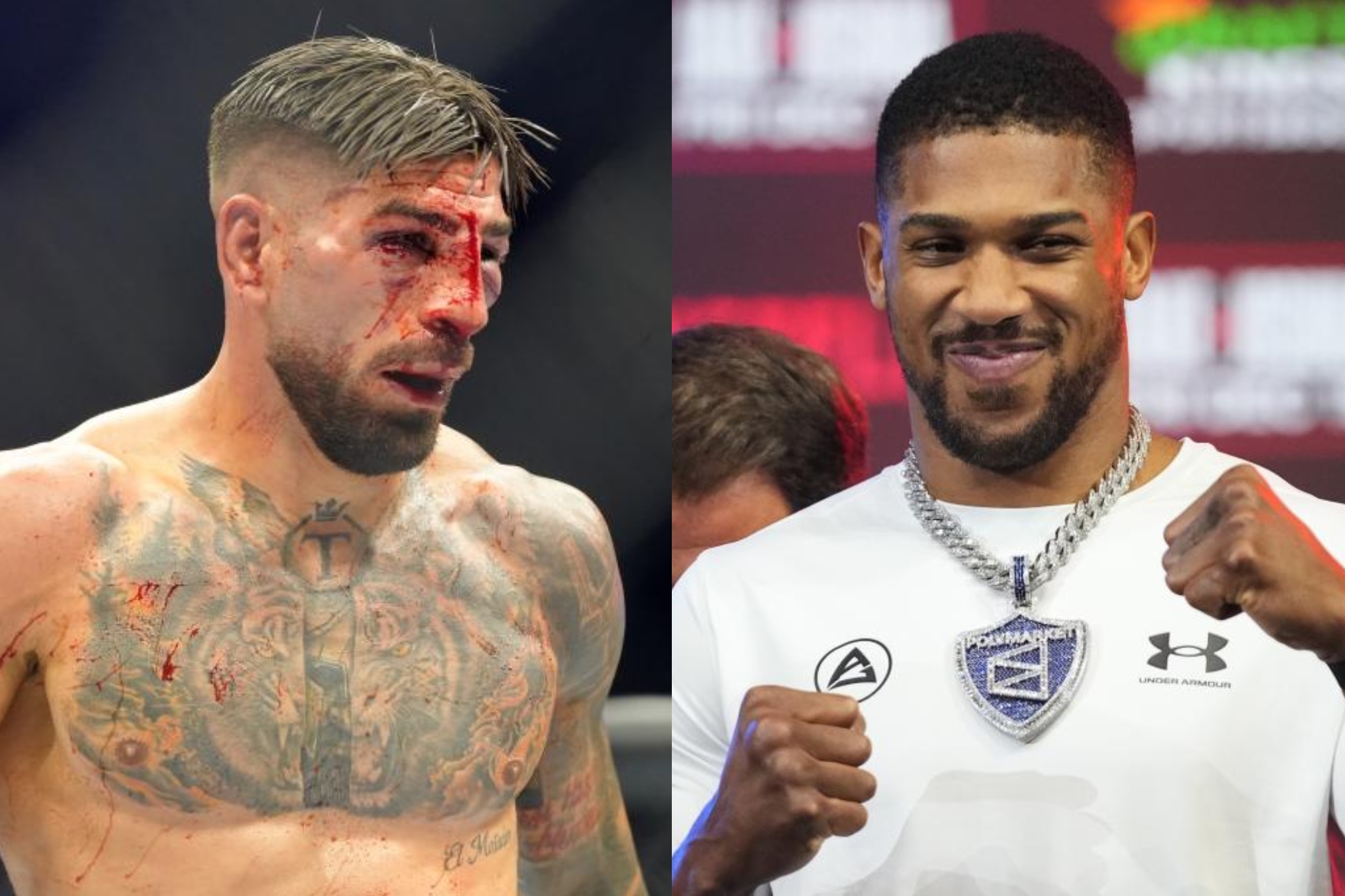 Ilia Topuria y Anthony Joshua