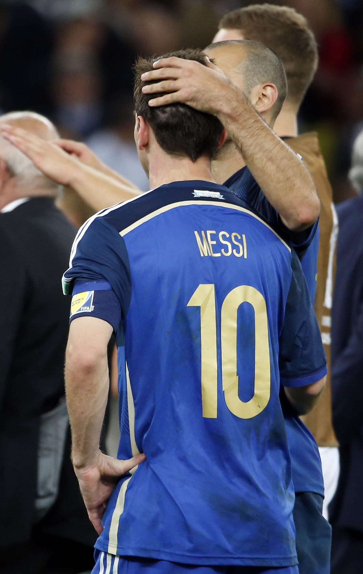 Messi tras perder la final del Mundial de 2014