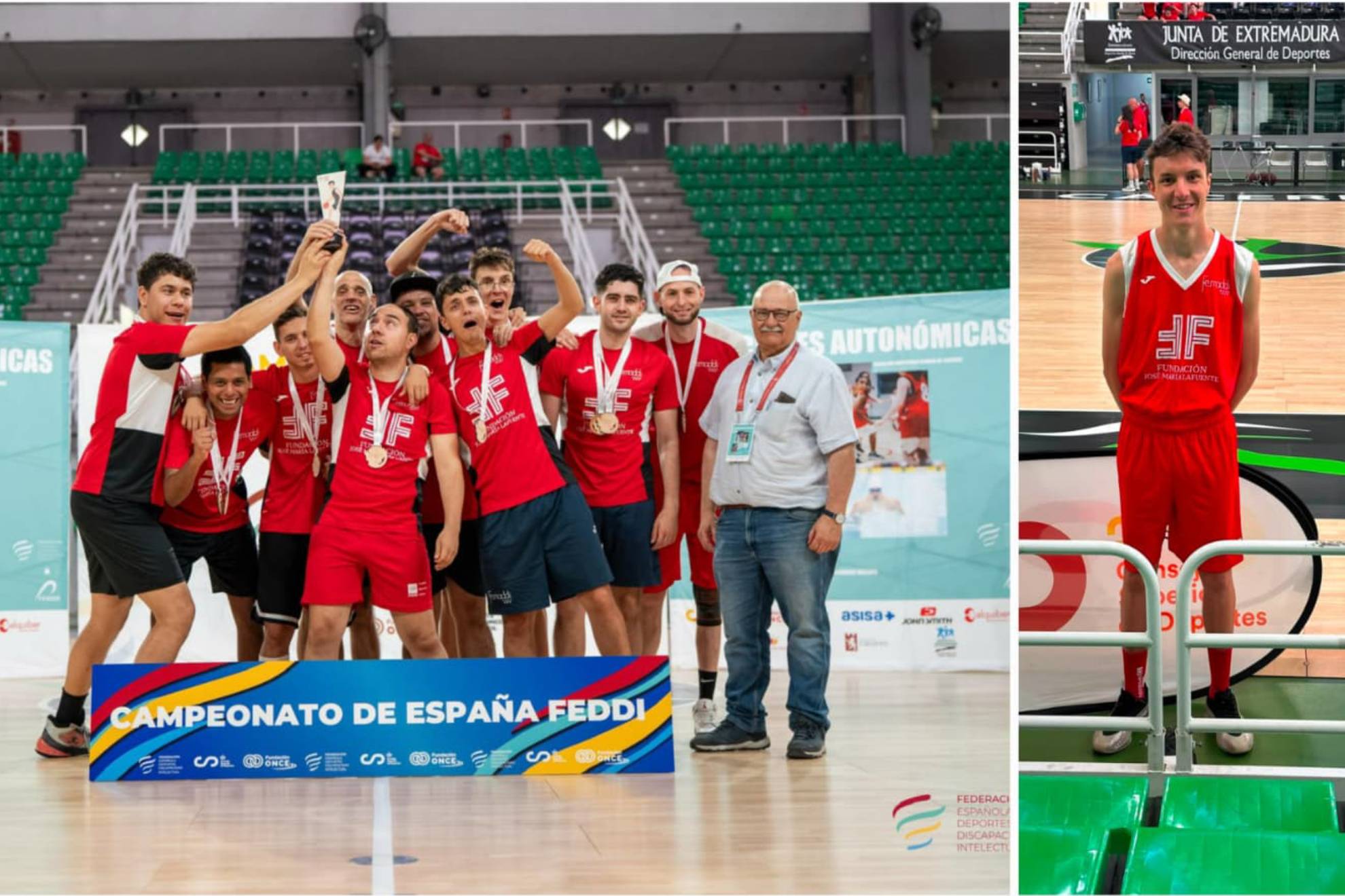 Andrés Arévalo, con la Selección de Madrid campeona de España.