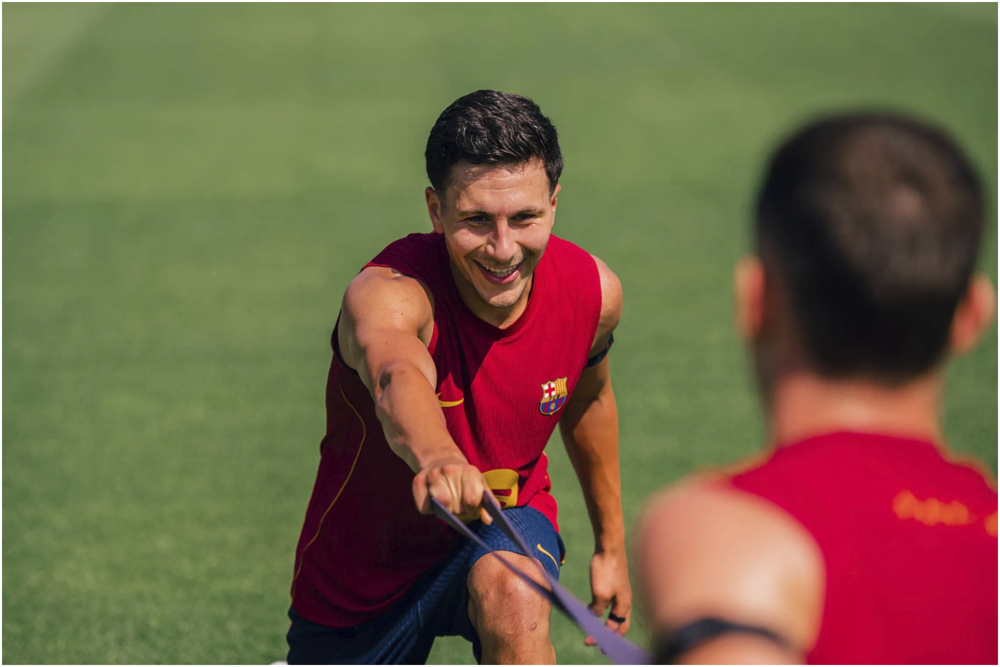 Roony, en un entrenamiento de esta pretemporada.