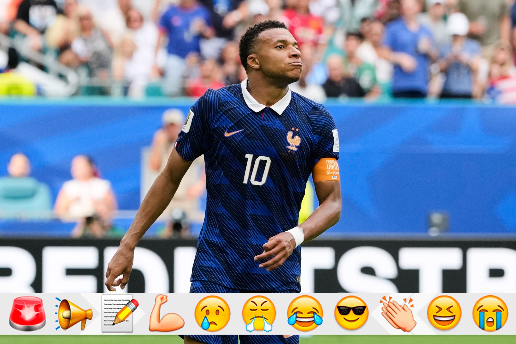 Mbappé, en el partido ante Inglaterra.