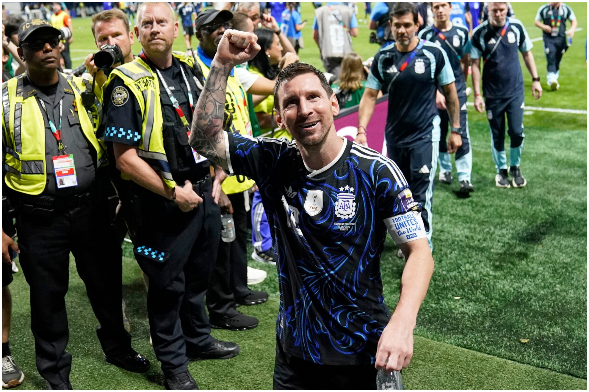 Messi, tras ganarle a Inglaterra.