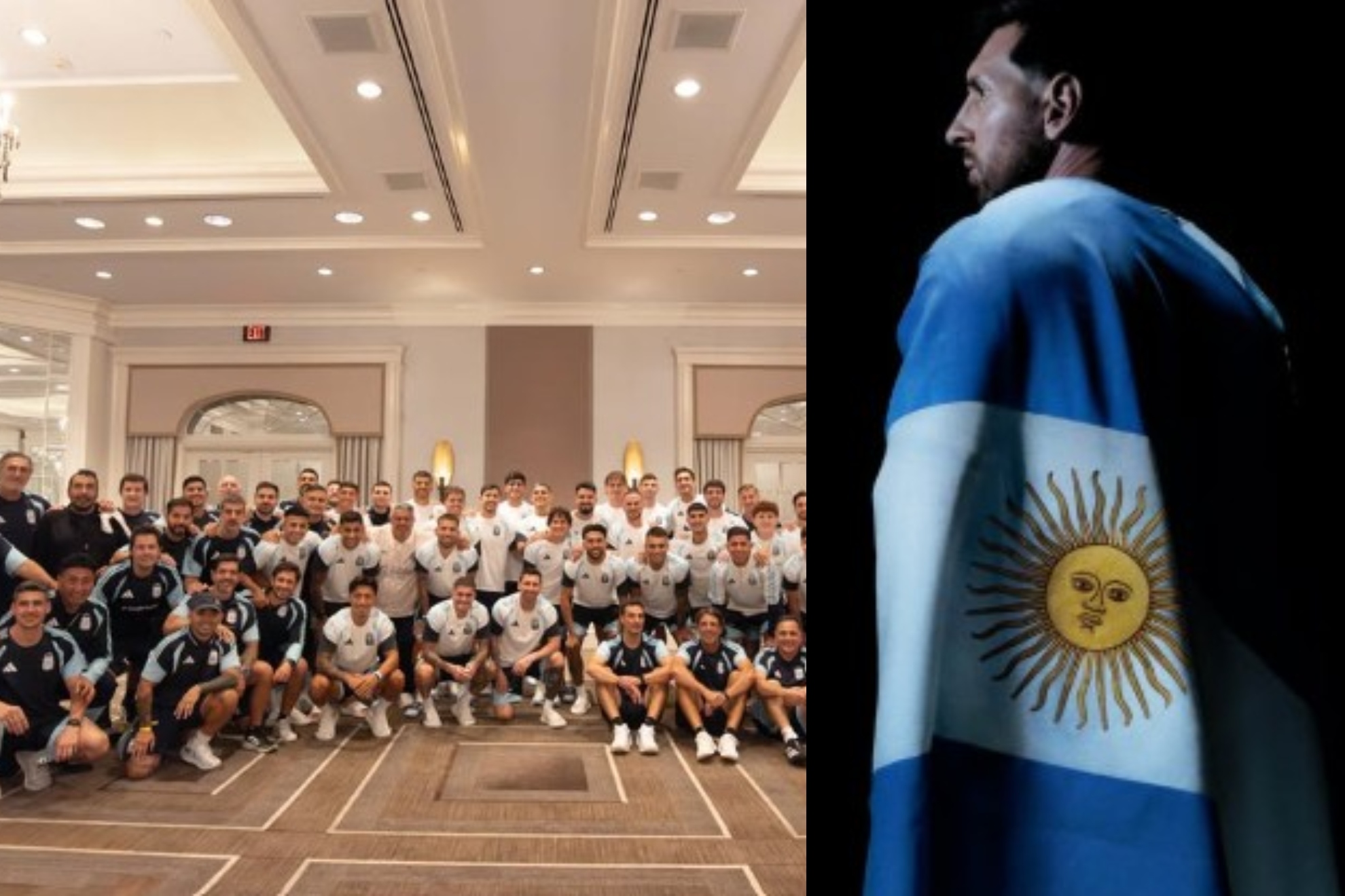 Las imágenes que colgó Messi en su cuenta de Instagram.