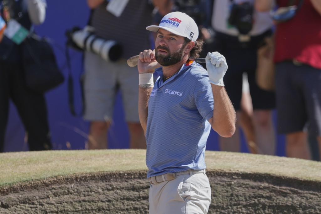 Cameron Young regrets a blow
